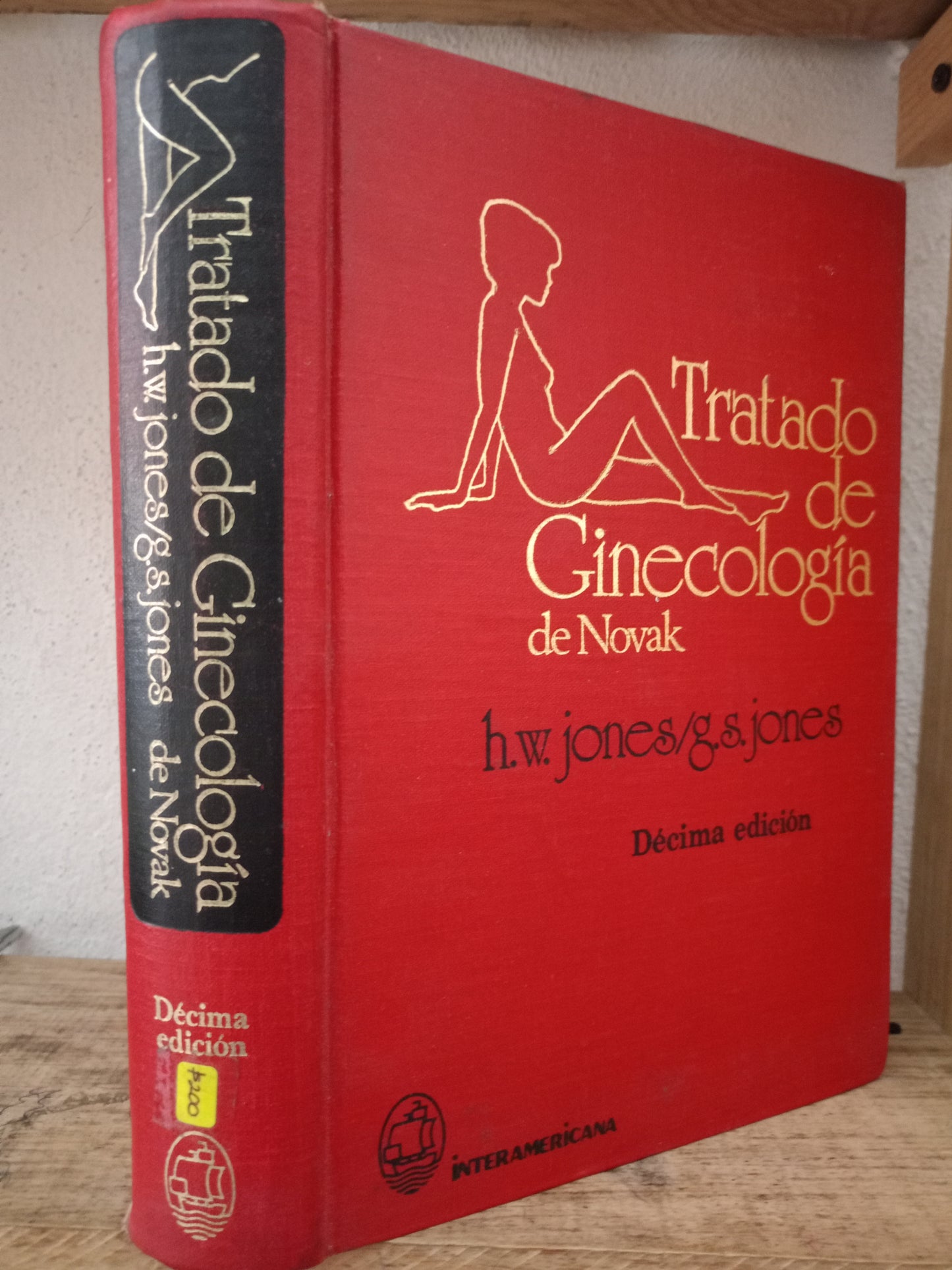 TRATADO DE GINECOLOGÍA DE NOVAK POR H.W. JONES G.S. JONES USADO SALUD LITERARIO 305