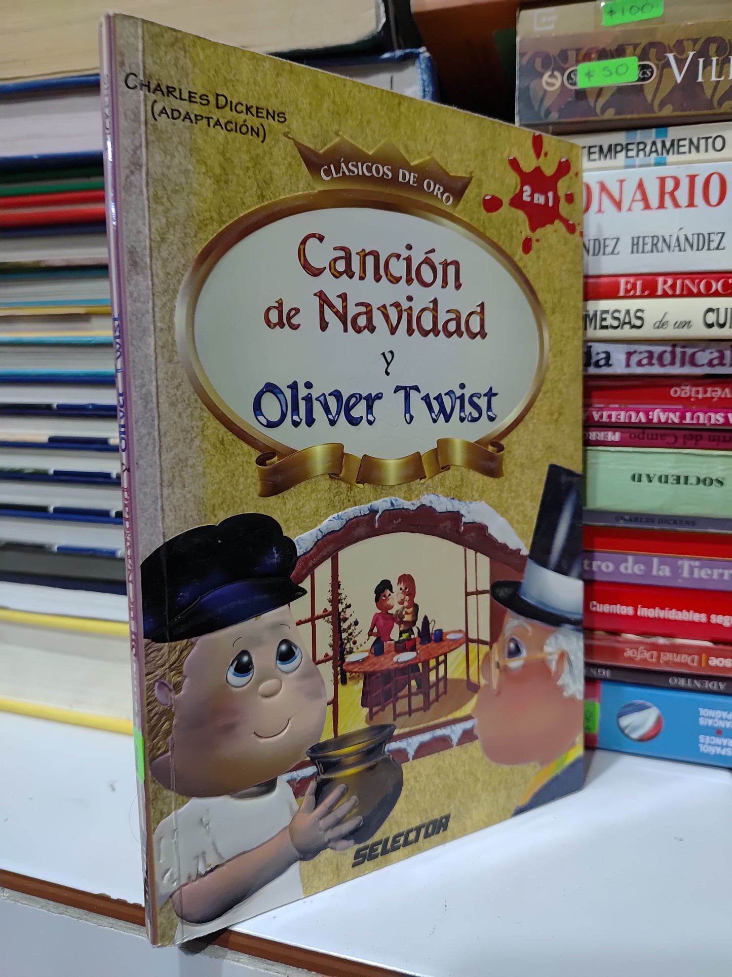 CANCION DE NAVIDAD Y OLIVER TWIST POR CHARLES DICKENS USADO INFANTILES JUAREZ