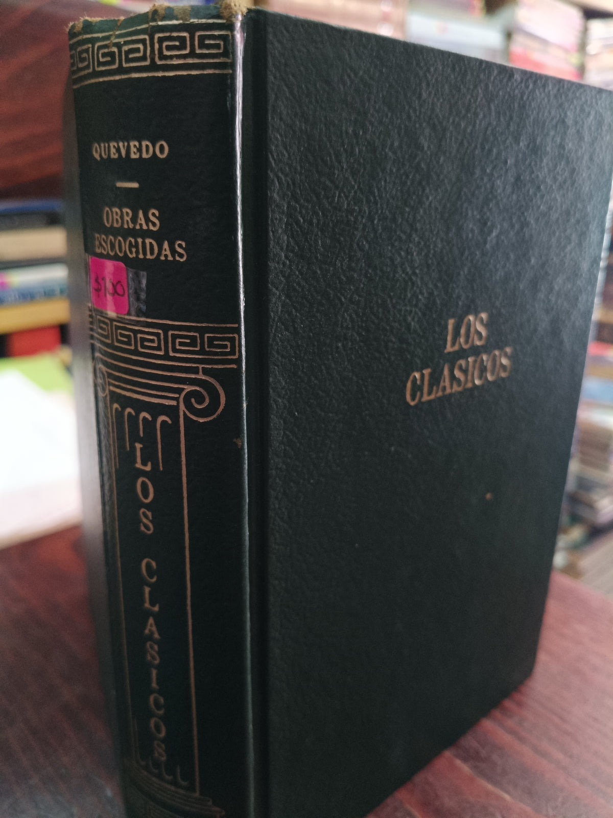 LOS CLASICOS QUEVEDO / OBRAS ESCOGIDAS GROLIER USADO NOVELA LITERARIO 305