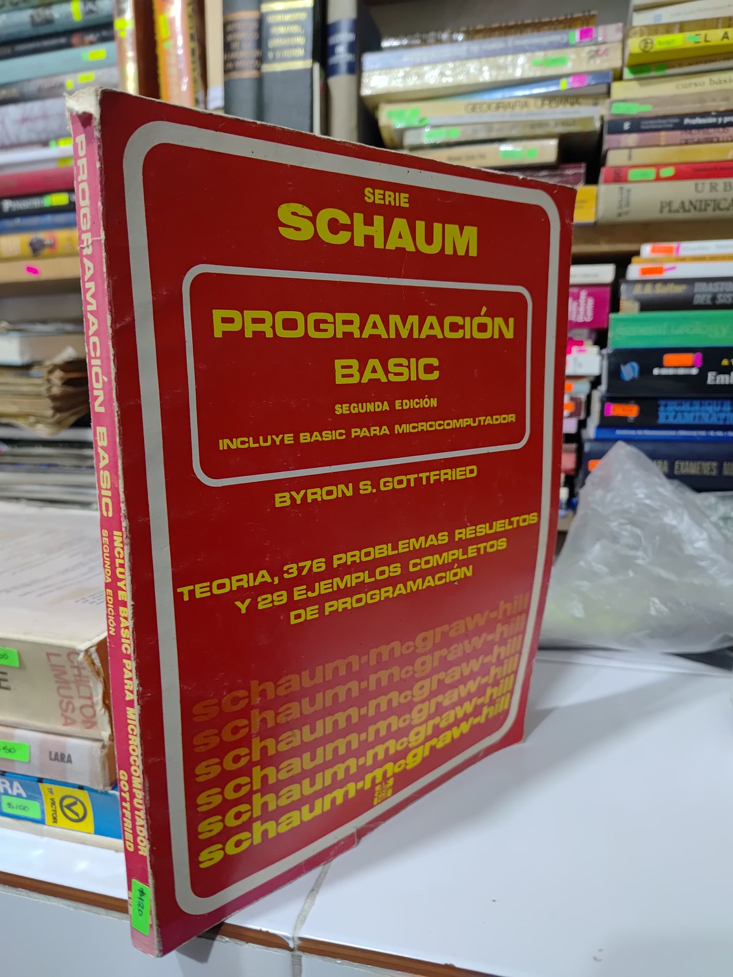 PROGRAMACION BASIC SEGUNDA EDICION POR BAYRON S. GOTTFRIED USADO MATEMÁTICAS JUAREZ 507