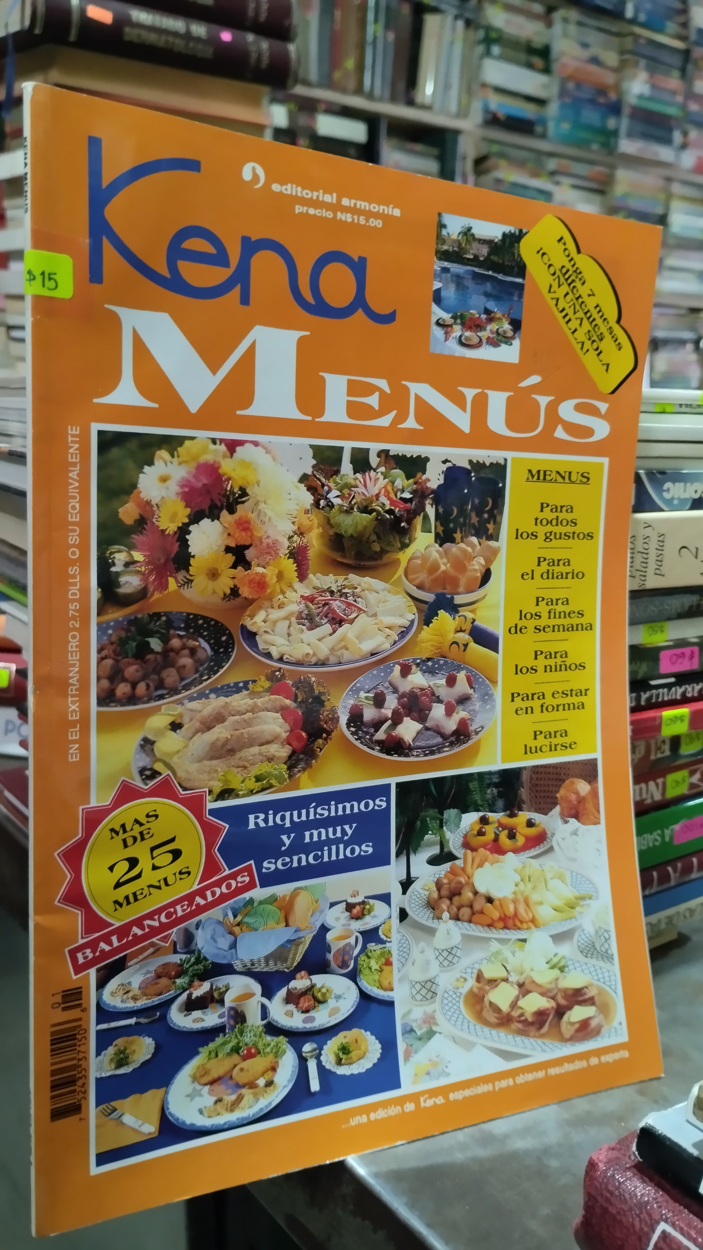 KENA MENUS LIBRO USADO COCINA ALDAMA