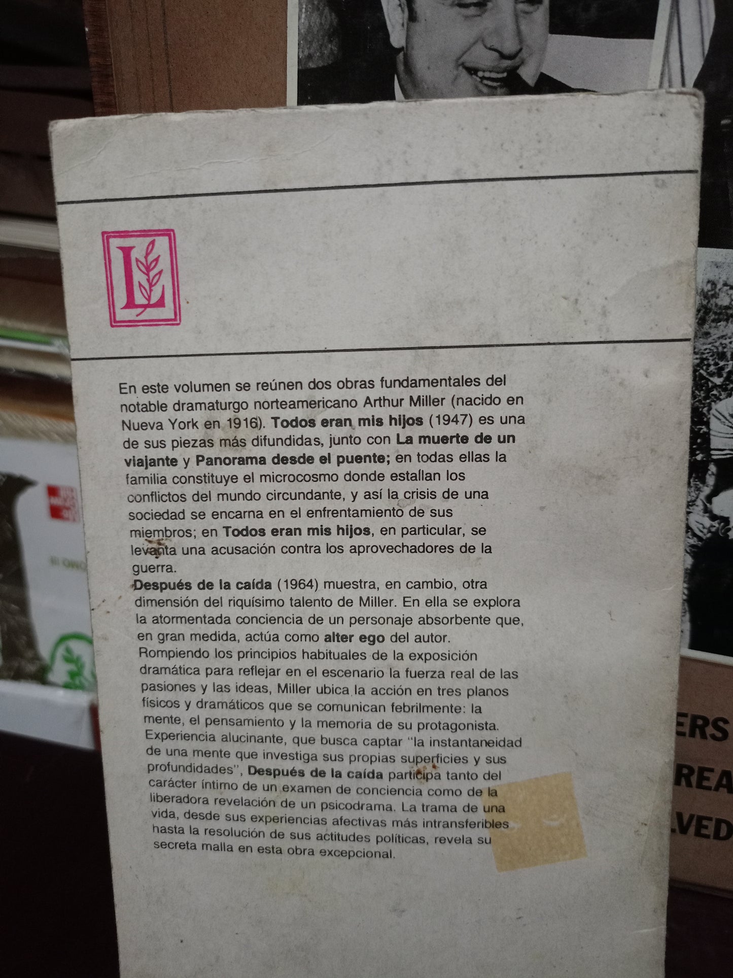 TODOS ERAN MIS HIJOS ARTHUR MILLER USADO NOVELA LITERARIO 305