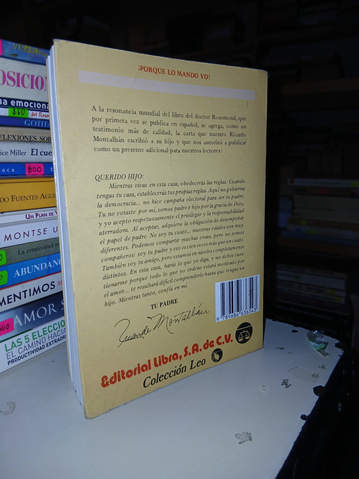 ¡PORQUE LO MANDO YO! POR JOHN K. ROSEMOND USADO SUPERACIÓN PERSONAL LITERARIO 207