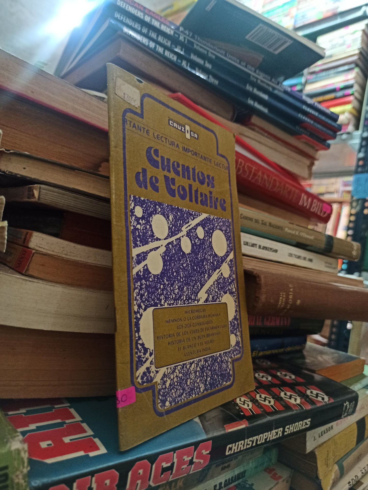 CUENTOS DE VOLTAIRE POR COLECCIONES CRUZ O. USADO NOVELAS ALDAMA