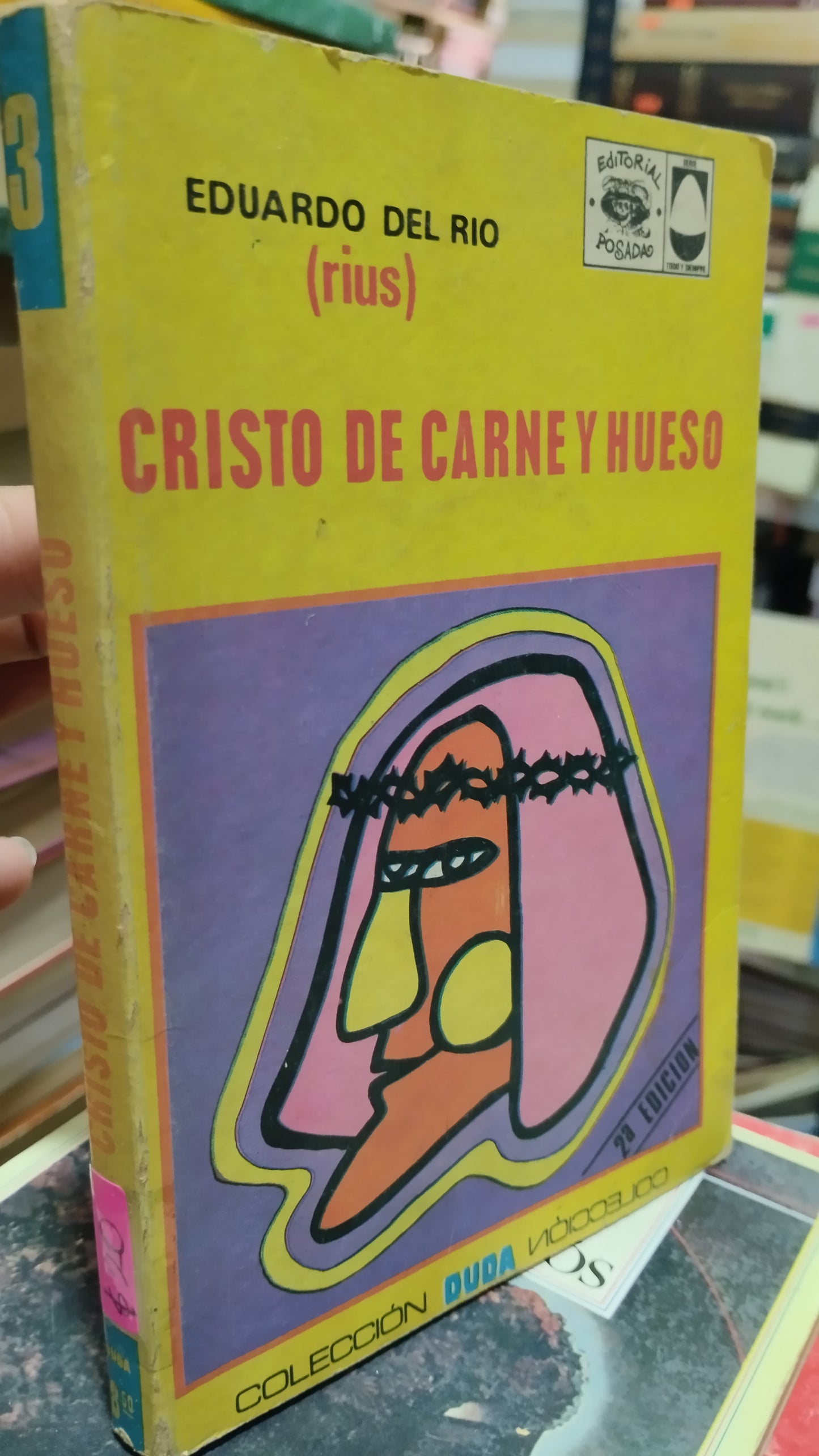 CRISTO DE CARNE Y HUESO POR EDUARDO DEL RIO LIBRO USADO NOVELAS ALDAMA