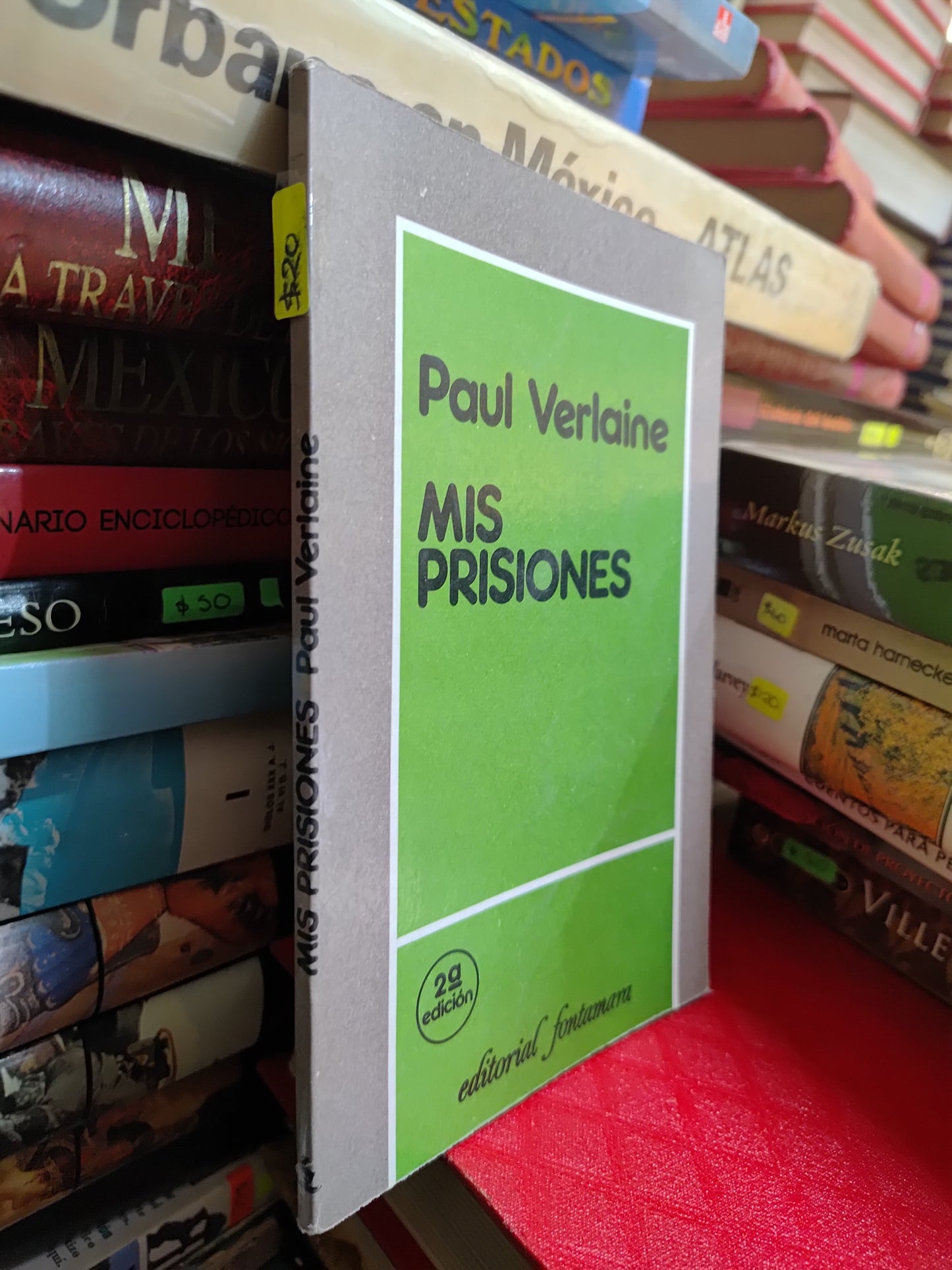 MIS PRISIONES POR PAUL VERLAINE USADO NOVELAS JUAREZ 507