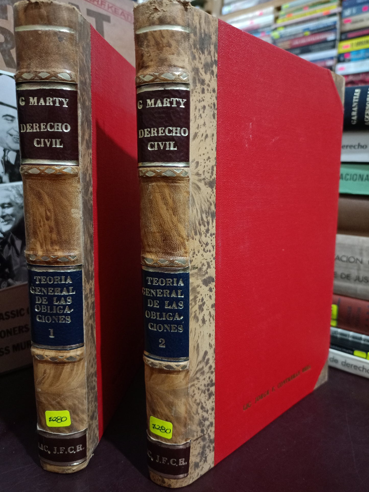 DERECHO CIVIL TEORÍA GENERAL DE LAS OBLIGACIONES 1 Y 2 POR G. MARTY USADO DERECHO LITERARIO 35