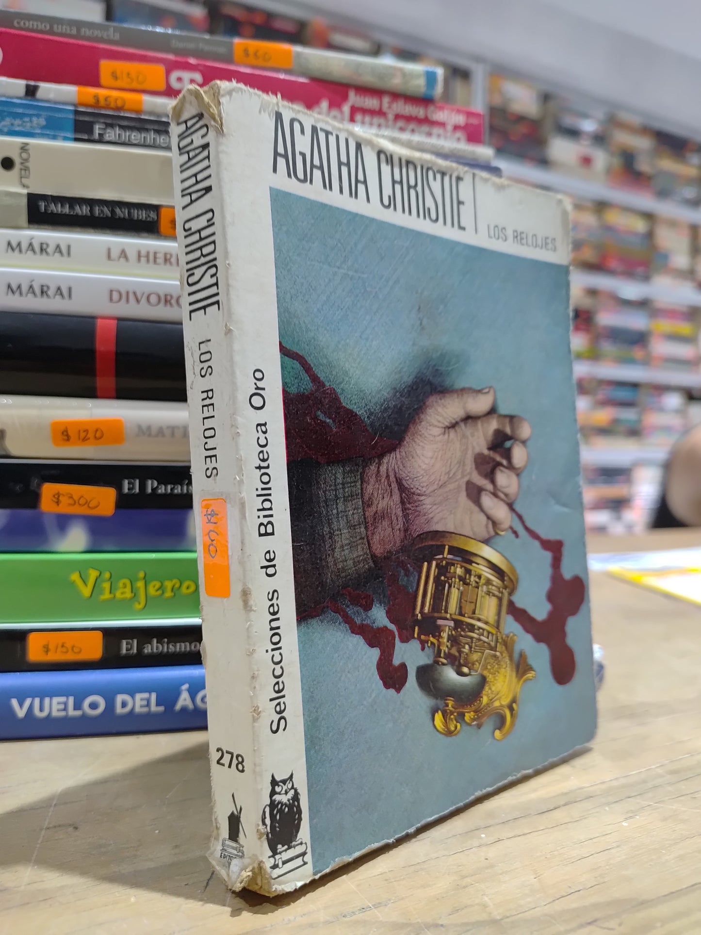 LOS RELOJES POR AGATHA CHRISTIE USADO NOVELAS JUAREZ 515