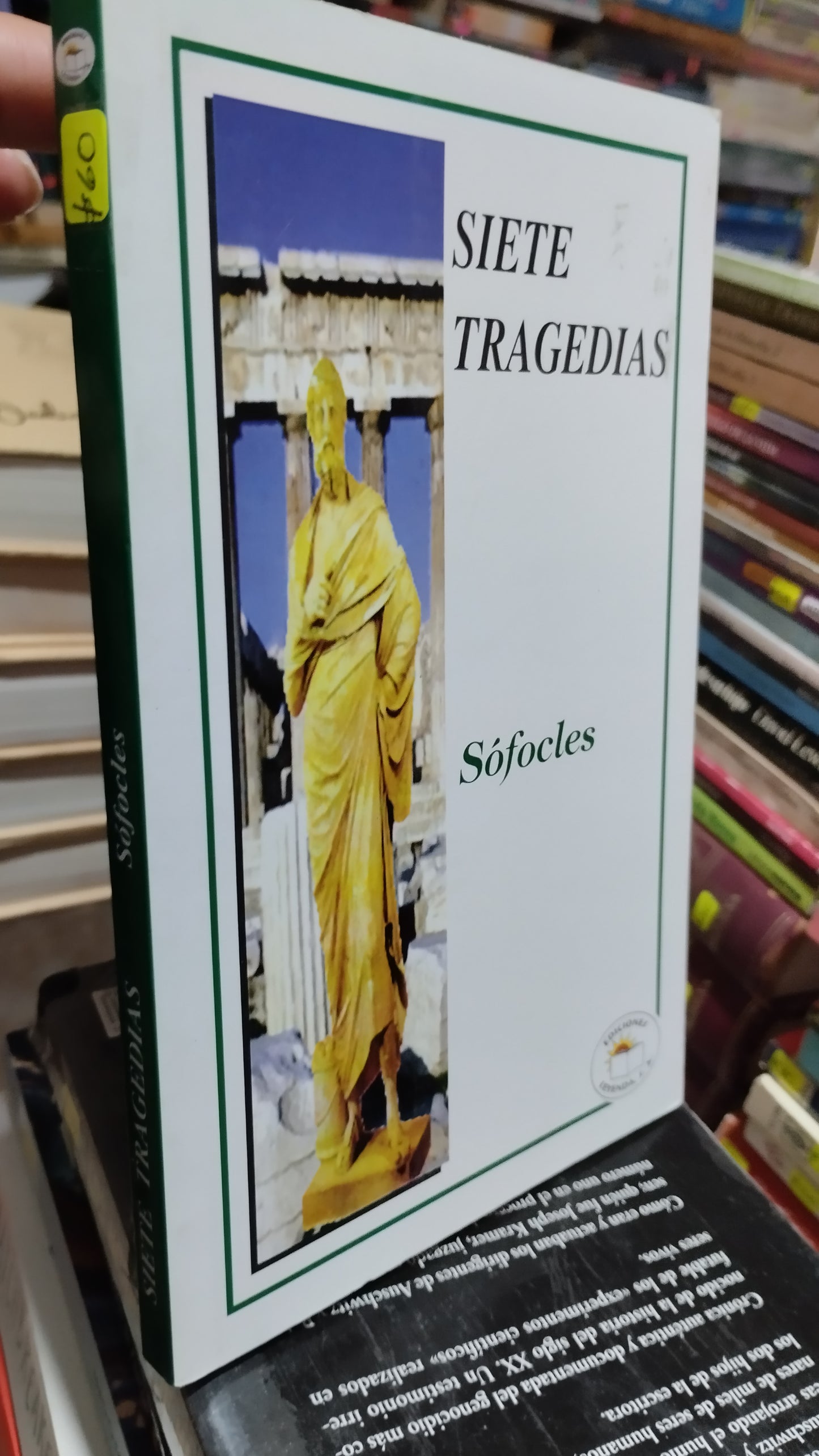 SIETE TRAGEDIAS POR SOFOCLES LIBRO USADO NOVELAS ALDAMA