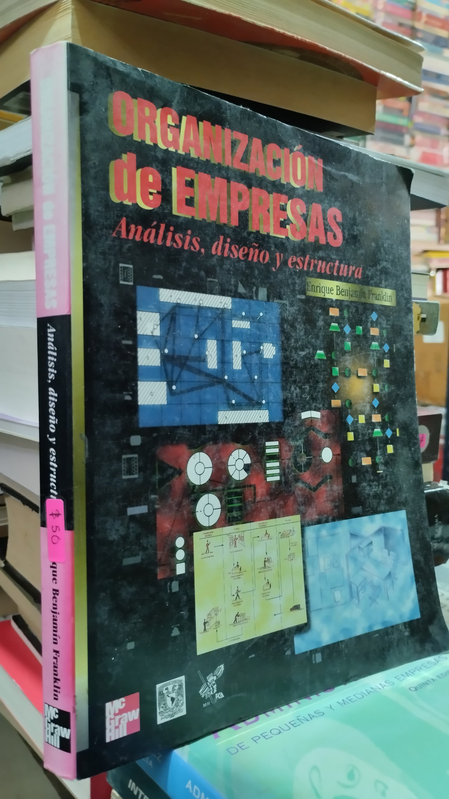 ORGANIZACION DE EMPRESAS ANALISIS DISEÑO Y ESTRUCTURA POR ENRIQUE BENJAMIN FRANKLIN LIBRO USADO ADMINISTRACION ALDAMA
