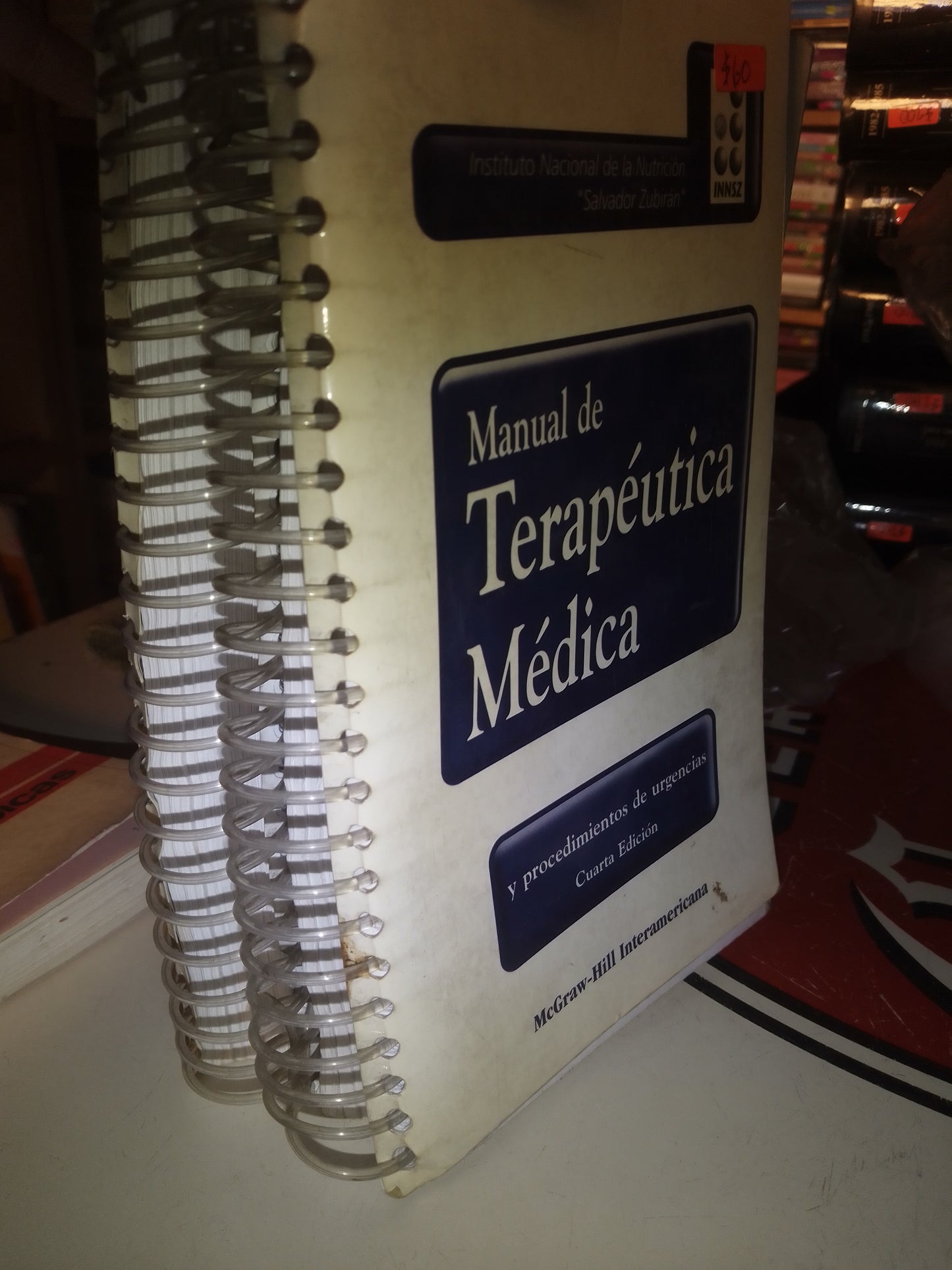 MANUAL DE TERAPEUTICA MEDICA Y PROCEDIMIENTOS DE URGENCIAS CUARTA EDICION USADO MEDICINA LITERARIO 207