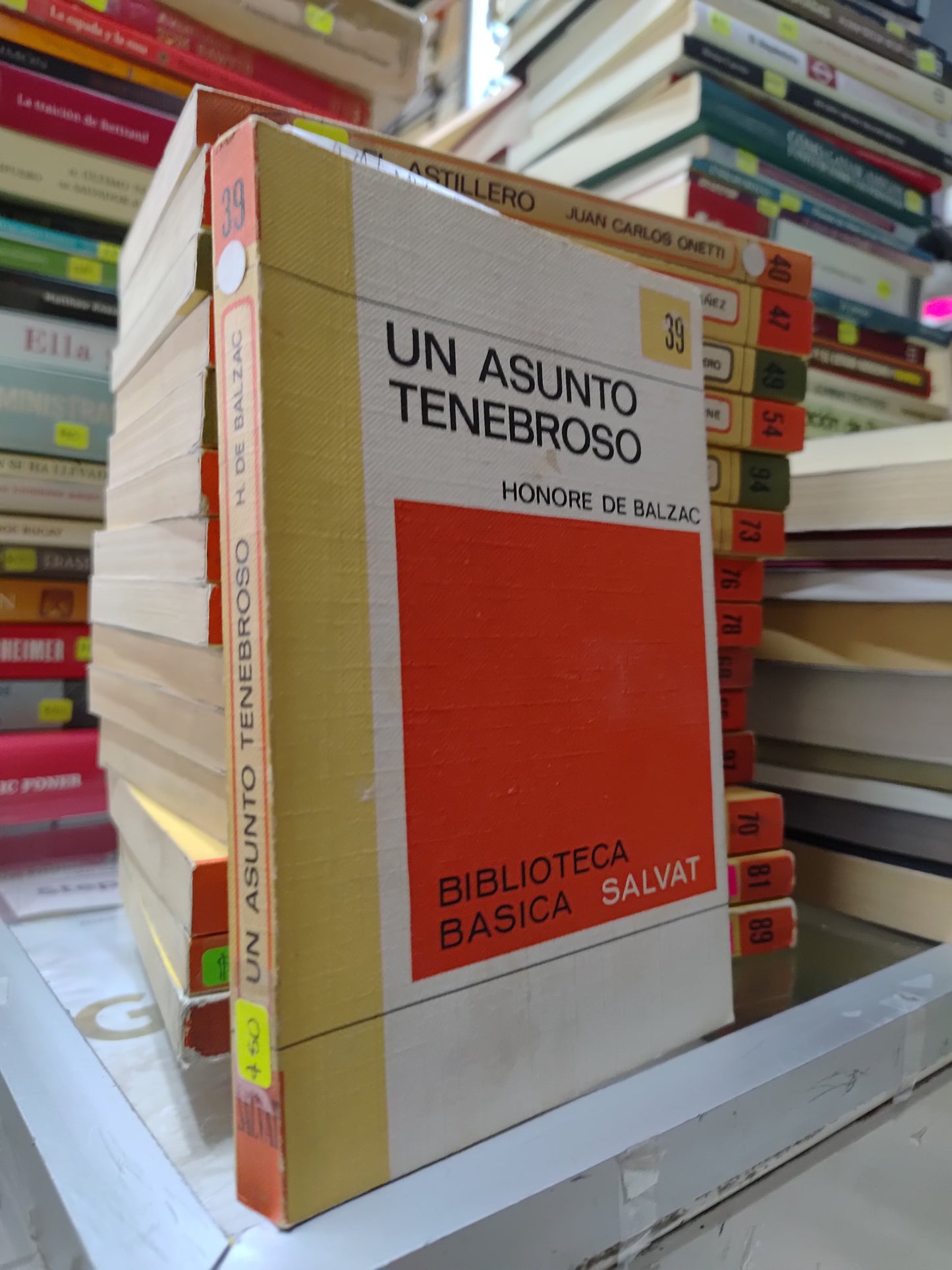 UN ASUNTO TENEBROSO POR HONORE DE BALZAC USADO NOVELAS JUAREZ 507