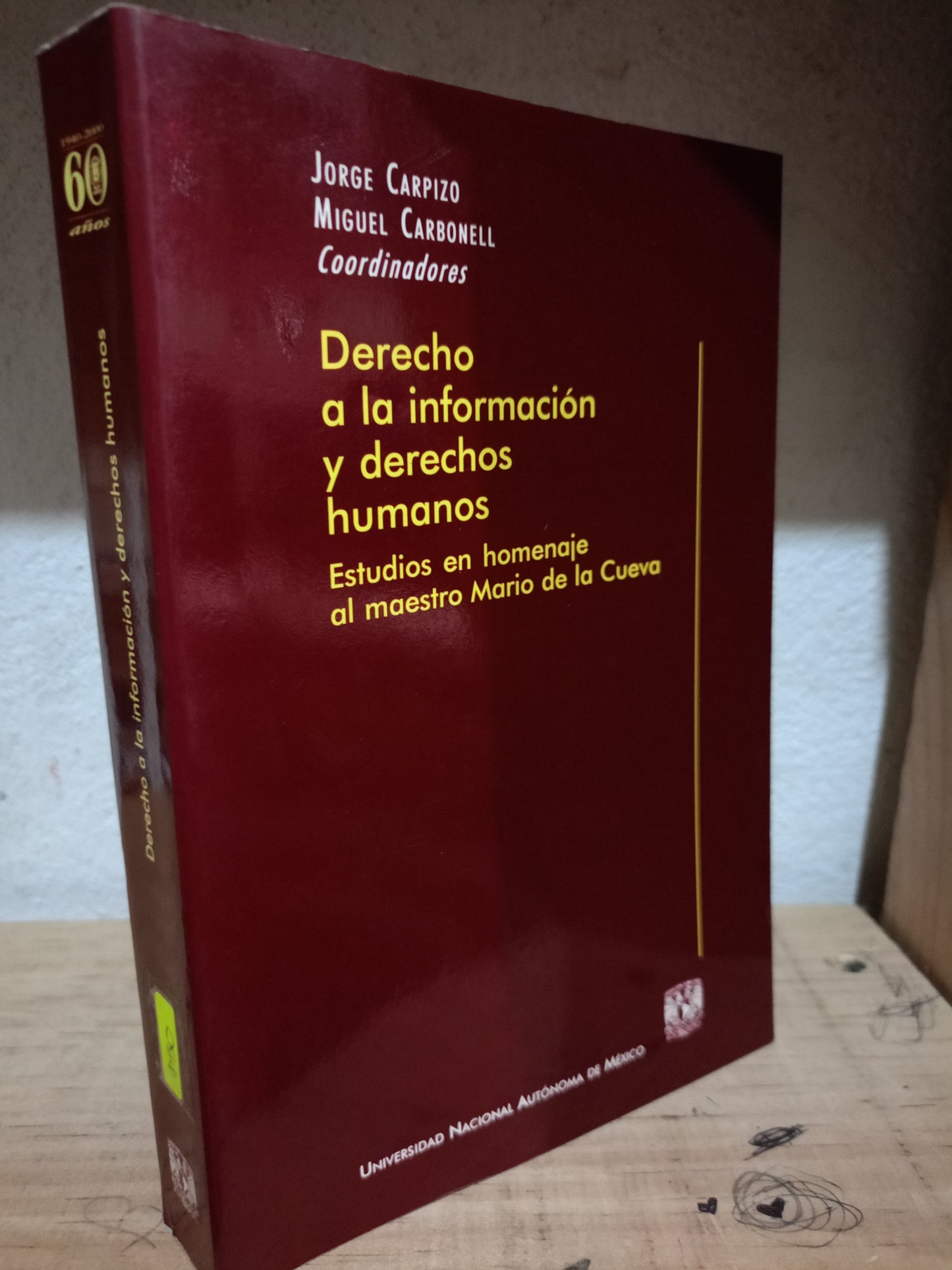 DERECHO A LA INFORMACION Y DERECHOS HUMANOS POR JORGE CARPIZO MIGUEL CARBONELL USADO DERECHO LITERARIO 305