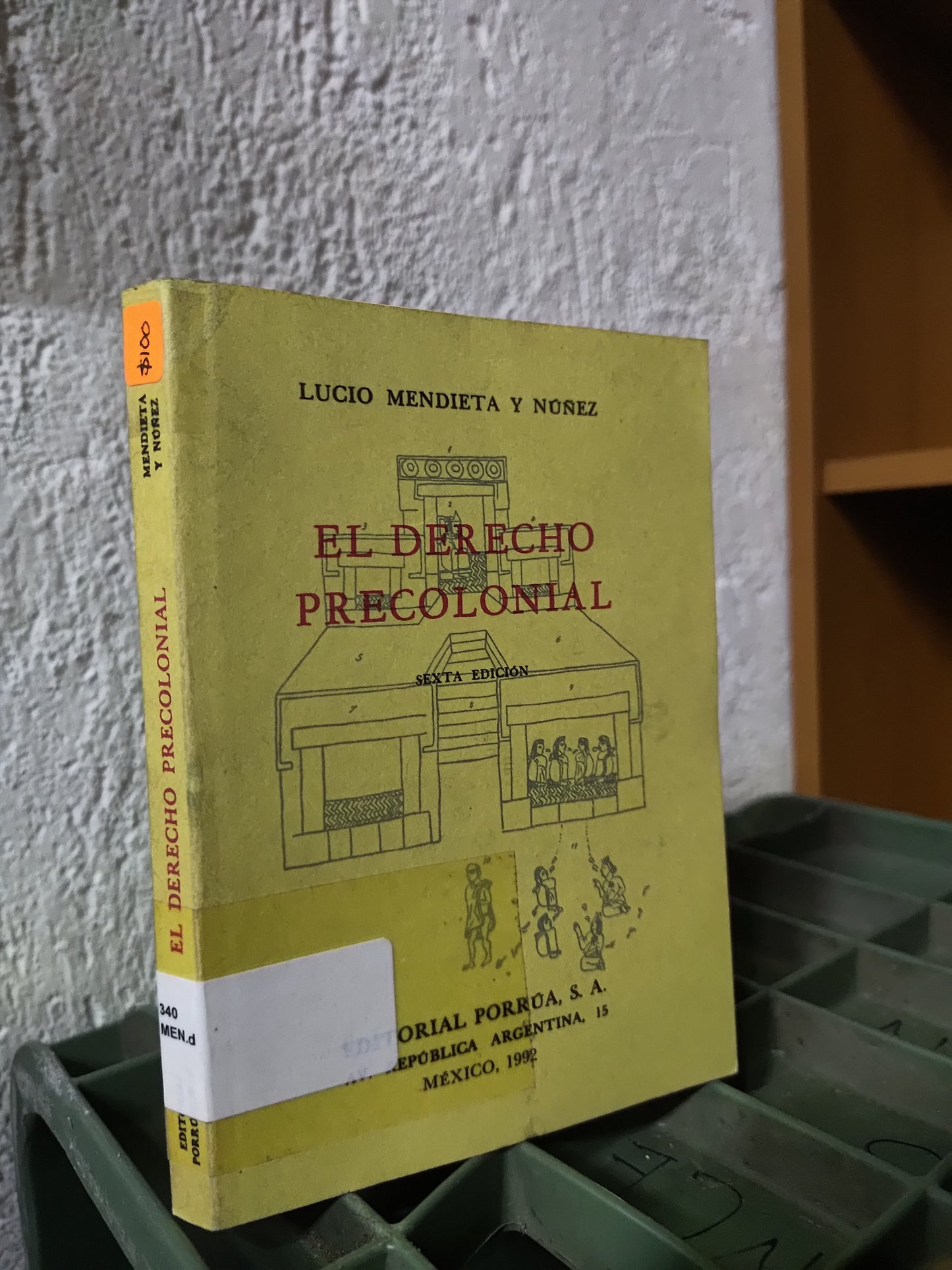 EL DERECHO PRECOLONIAL POR LUCIO MANDIETA Y NUÑEZ USADO DERECHO JUAREZ 515