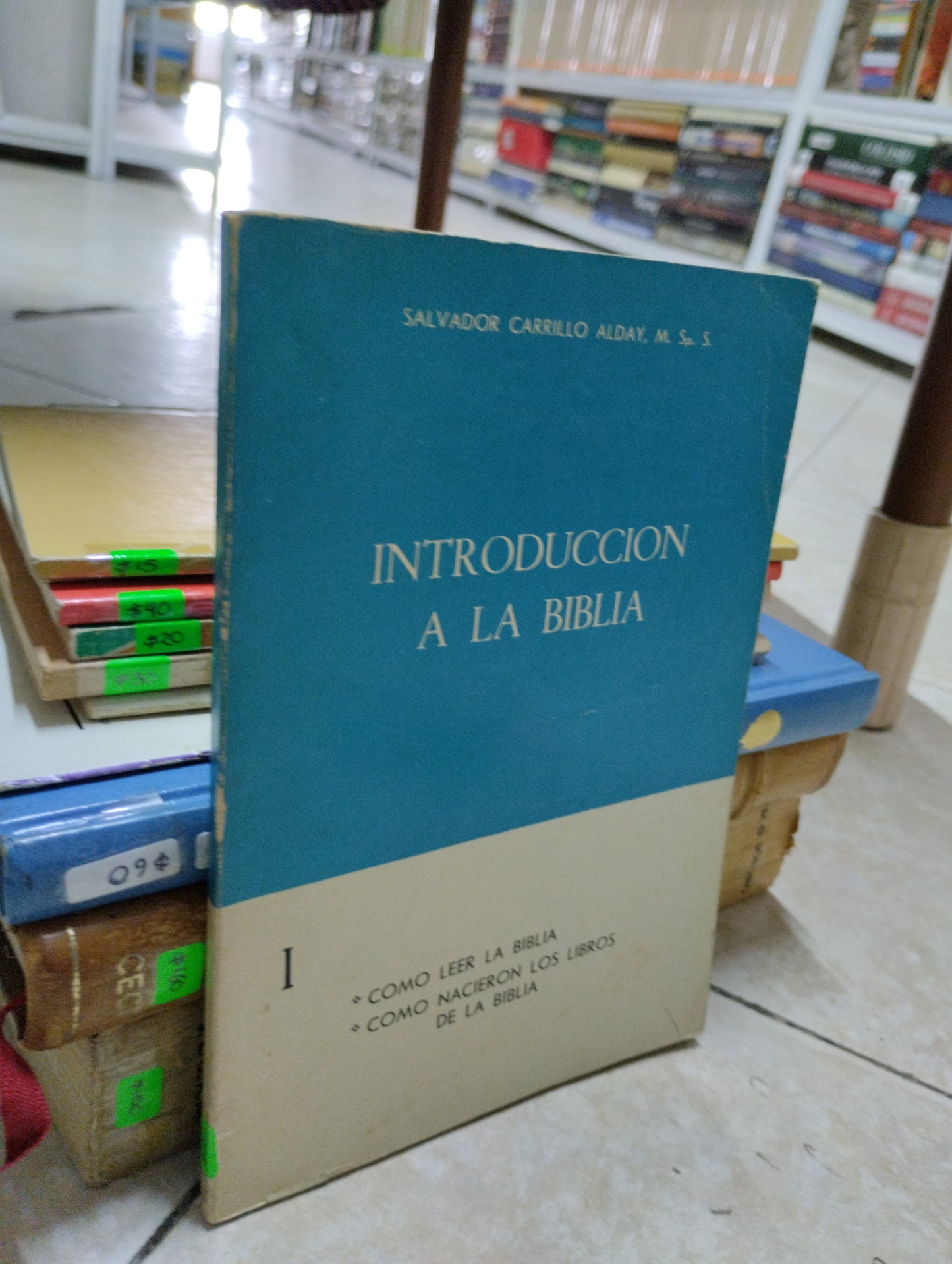 INTRODUCCION A LA BIBLIA, SALVADOR CARRILLO ALDAY, USADO, RELIGION, JUAREZ 515
