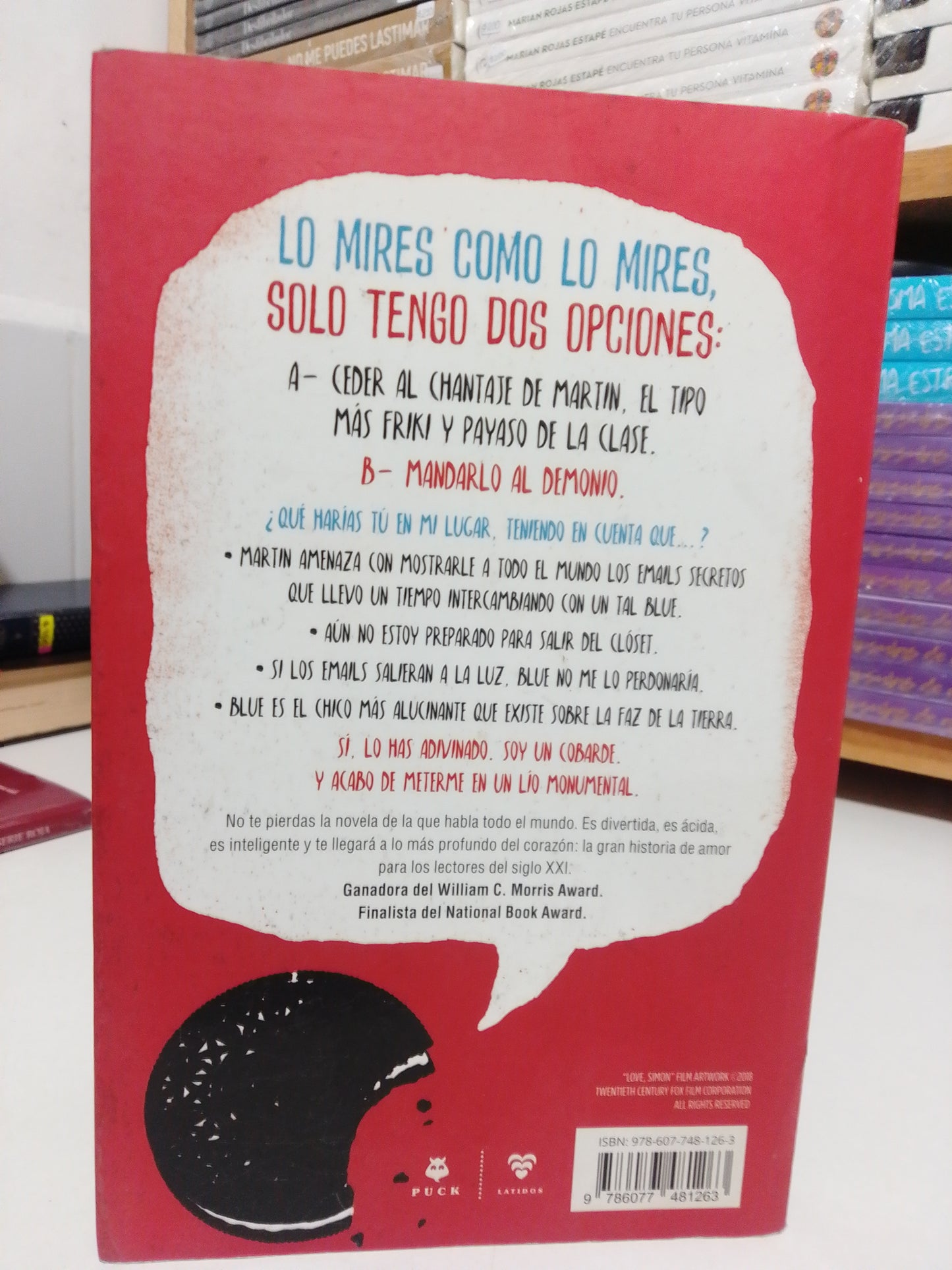 YO SOY SIMON POR BECKY ALBERTALLI USADO NOVELA JUAREZ