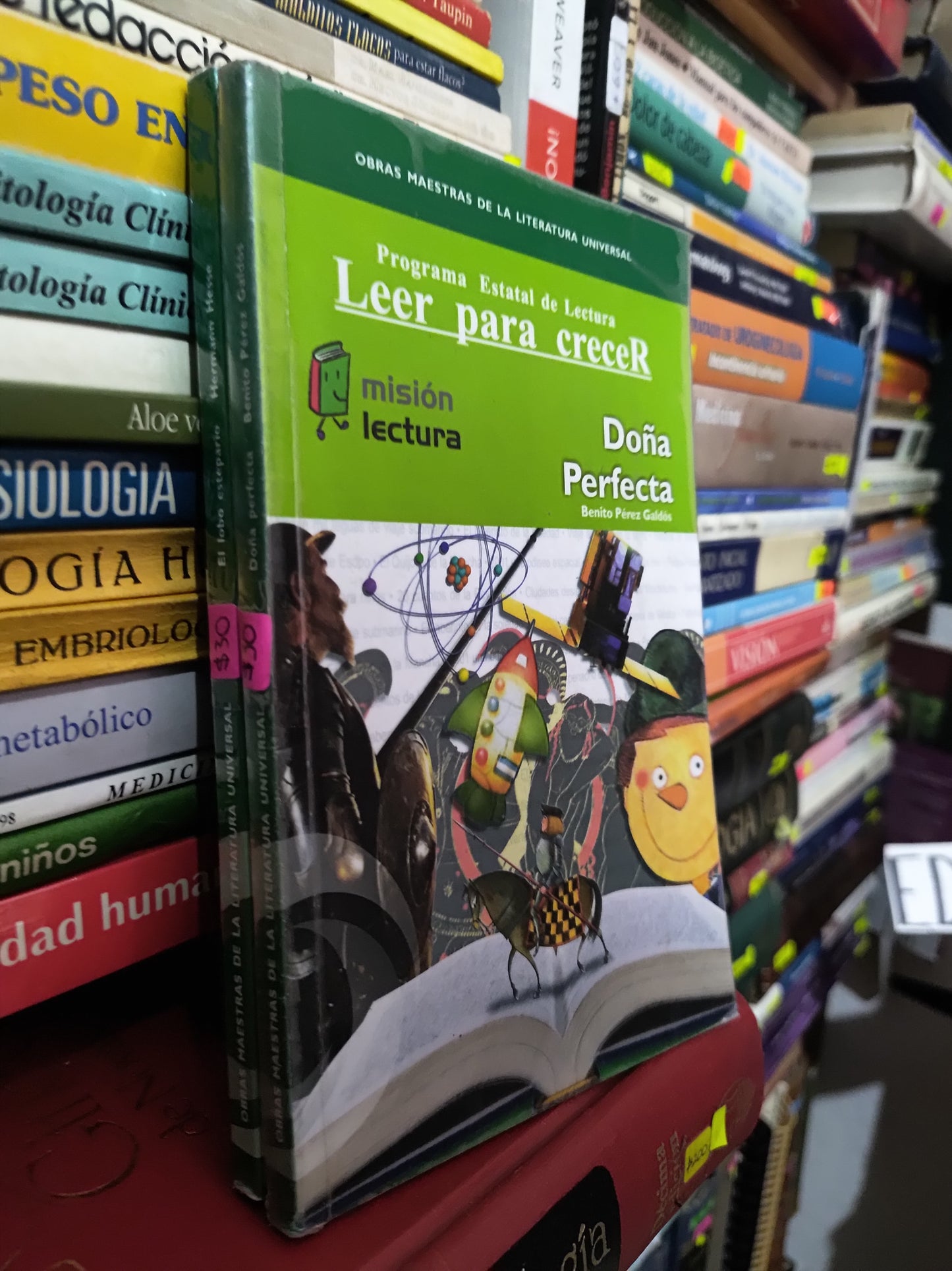 OBRAS MAESTRAS DE LA LITERATURA UNIVERSAL DOÑA PERFECTA POR BENITO PEREZ GALDOS USADO NOVELAS LITERARIO 305