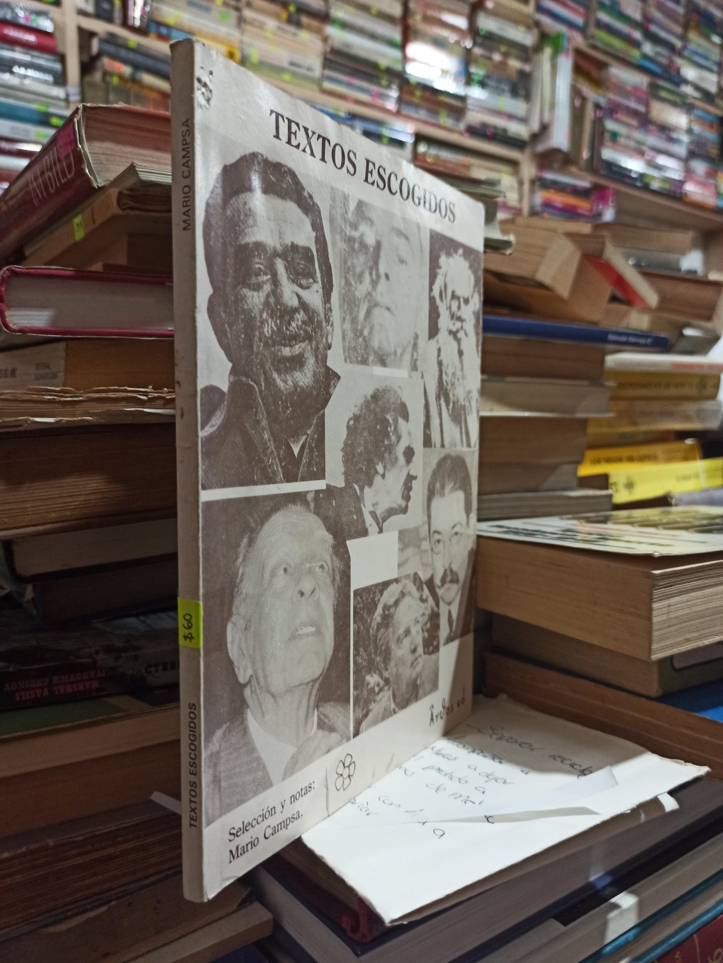 TEXTOS ESCOGIDOS POR MARIO CAMPSA VALDIVIA USADO NOVELAS ALDAMA