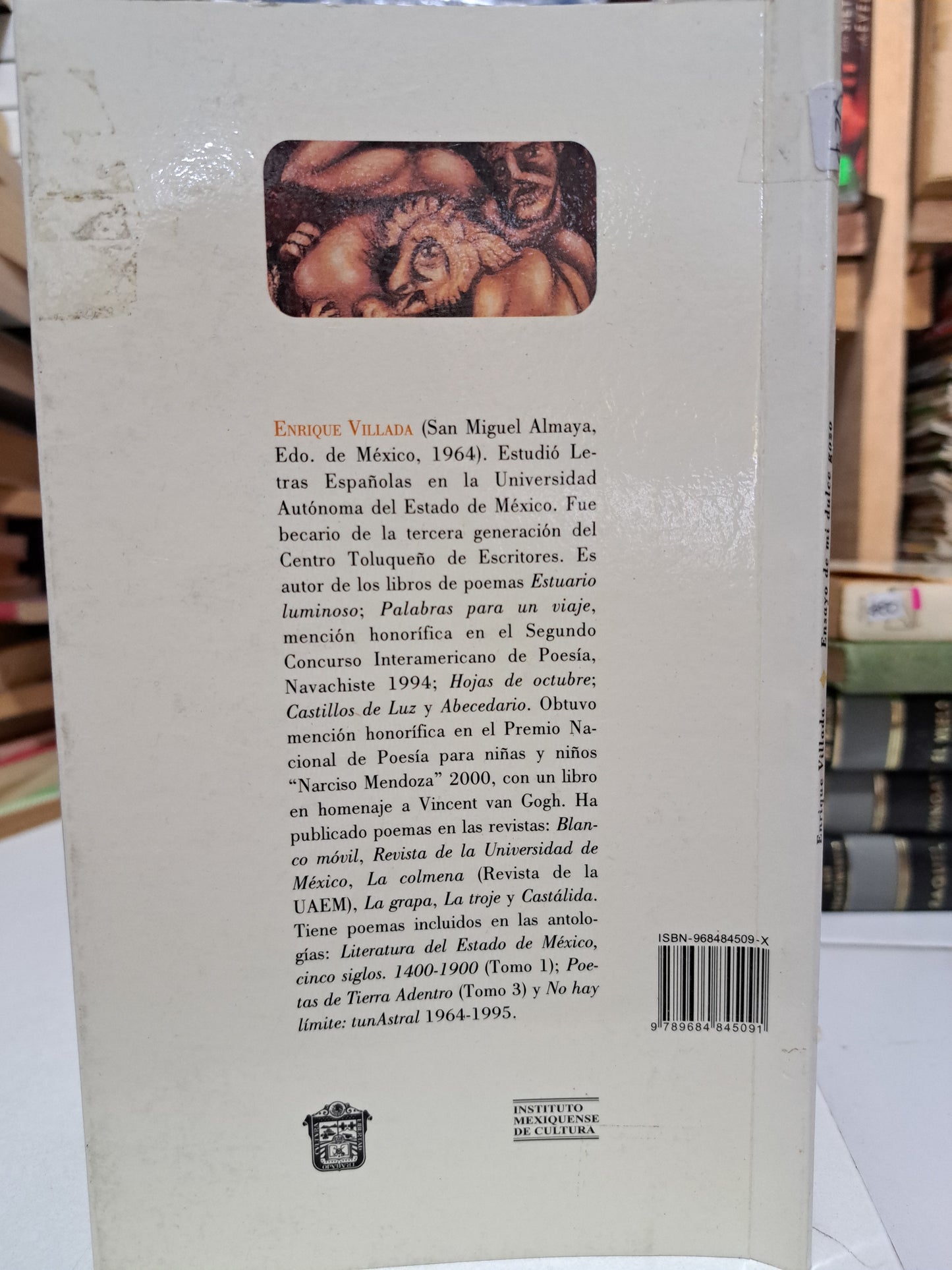 ENSAYO DE MI DULCE GOZO ENRIQUE VILLADA USADO NOVELA JUÁREZ