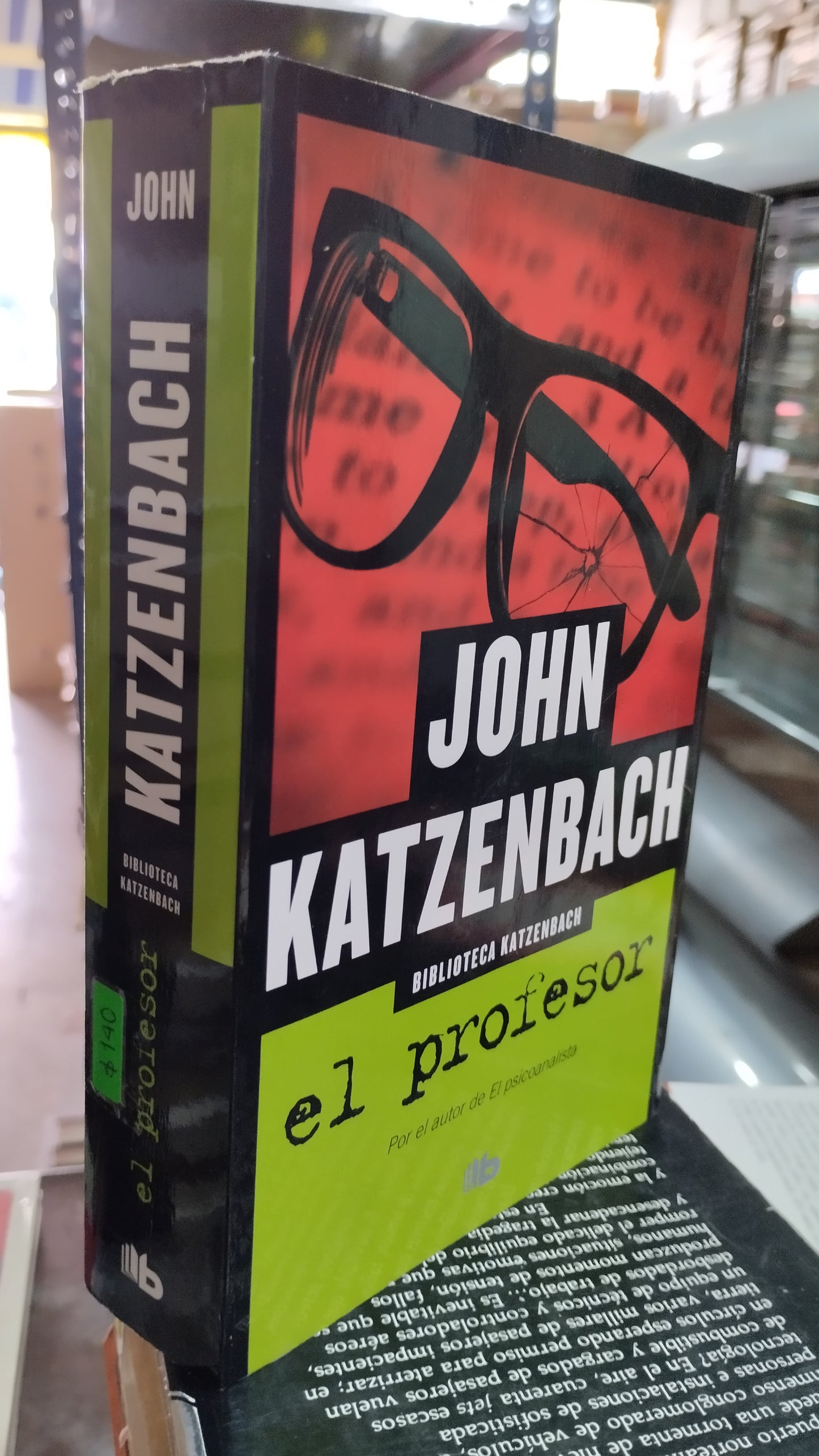 EL PROFESOR POR JOHN KATZENBACH LIBRO USADO NOVELAS ALDAMA