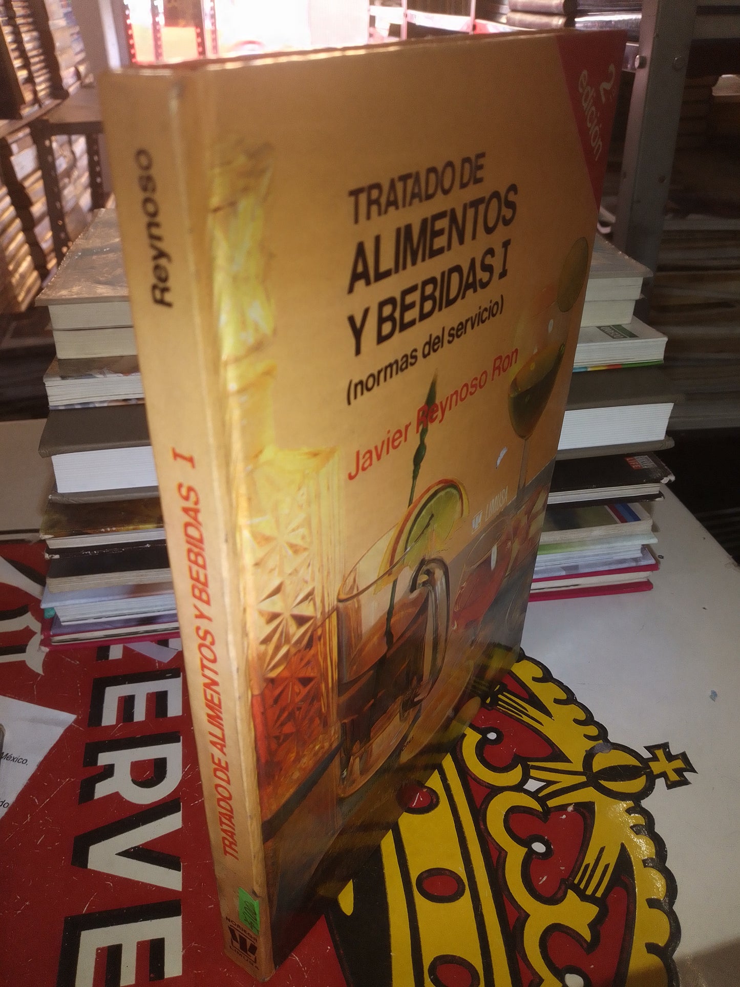 TRATADO DE ALIMENTOS Y BEBIDAS I POR JAVIER REYNOS RON USADO COCINA LITERARIO 207