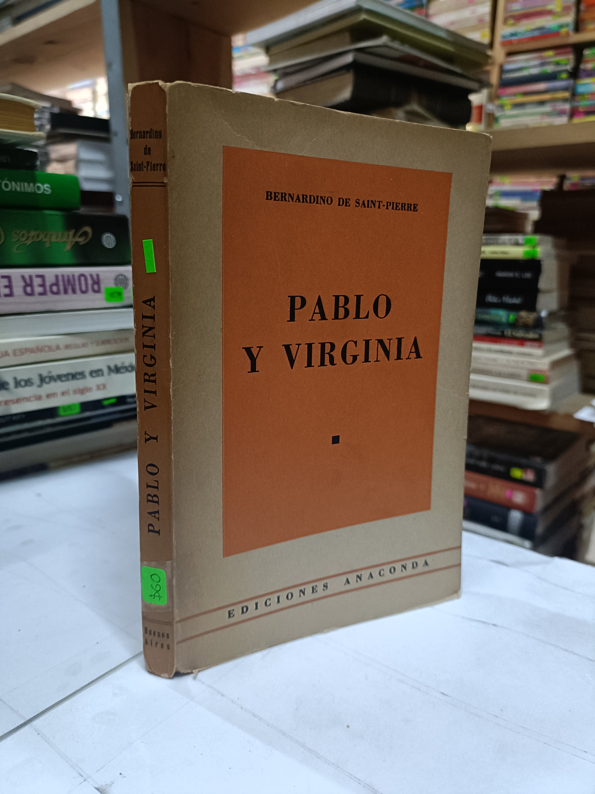 PABLO Y VIRGINIA POR BERNARDINO DE SAINT USADO NOVELA LITERARIO 207