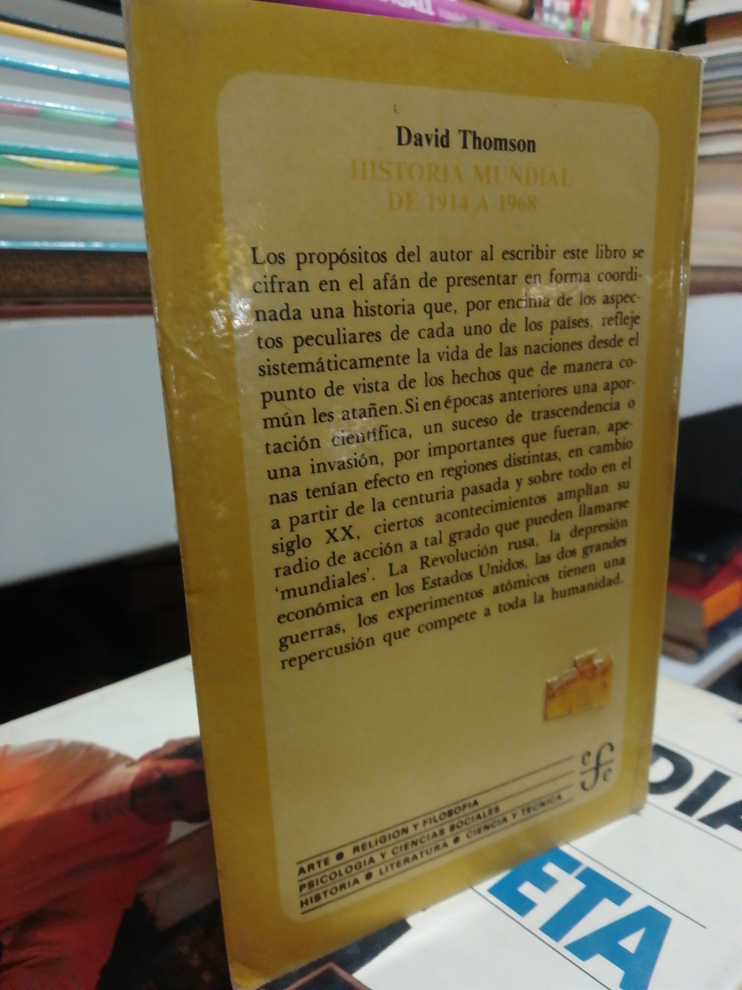 HISTORIA MUNDIAL DE 1914 A 1968 POR DAVID THOMPSON USADO HISTORIA JUÁREZ