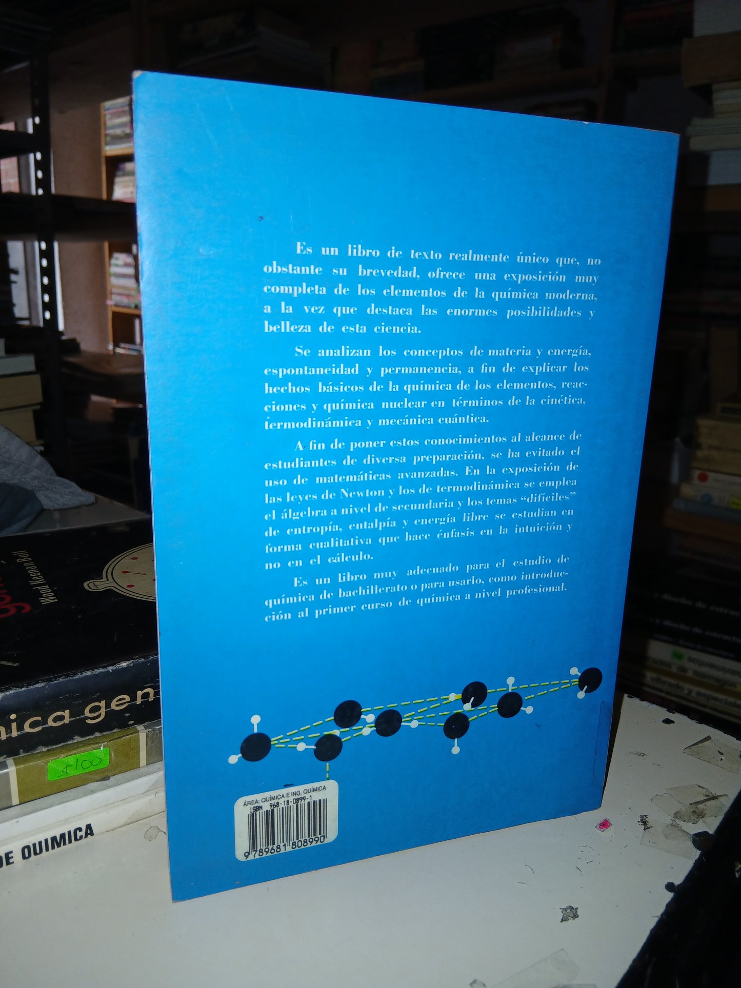 INTRODUCCIÓN A LOS PRINCIPIOS DE QUÍMICA POR JOHN R. HOLUM USADO QUÍMICA LITERARIO 207