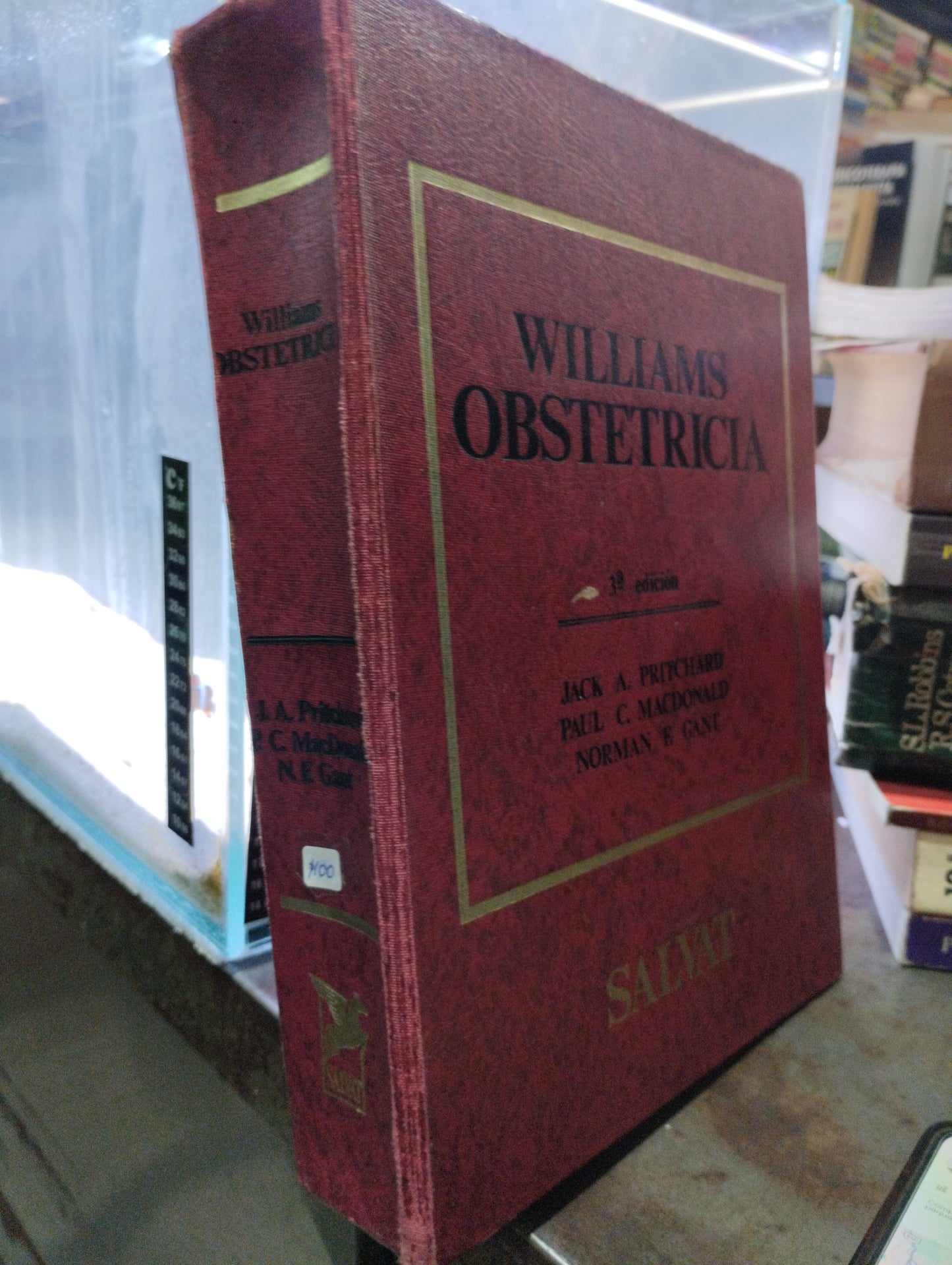 WILLIAMS OBSTWTRICIA POR JACK A PITCHARD PAUL MACDONALD USADO SALUD ALDAMA