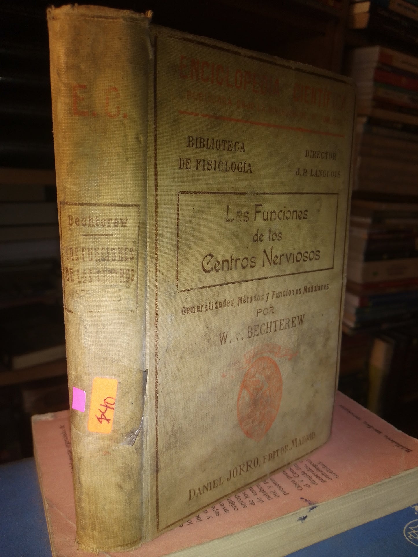 LAS FUNCIONES DE LOS CENTROS NERVIOSOS POR W V BECHTEREW USADO MEDICINA LITERARIO 207