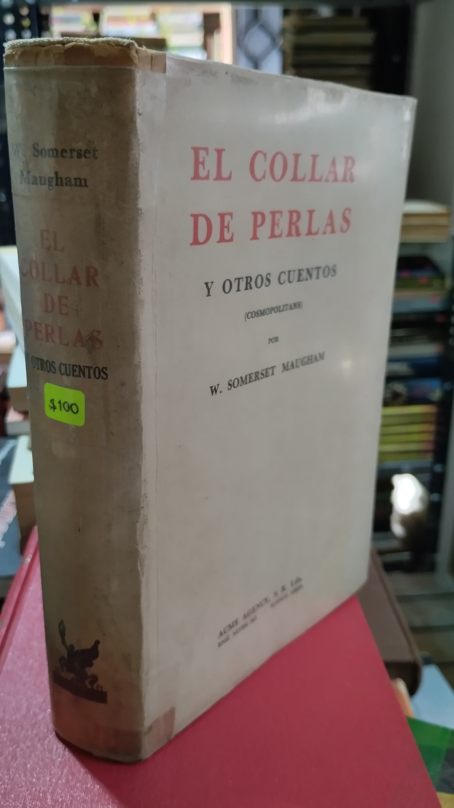 EL COLLAR DE PERLAS Y OTROS CUENTOS POR W SOMERSET MAUGHAM LIBRO USADO NOVELAS ALDAMA