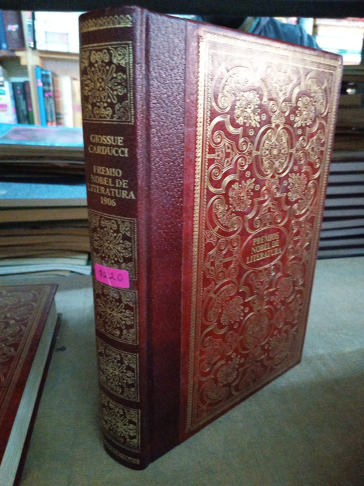 PREMIO NOVEL DE LITERATURA 1906 POR GIOSUE CARDUCCI USADO NOVELA LITERARIO