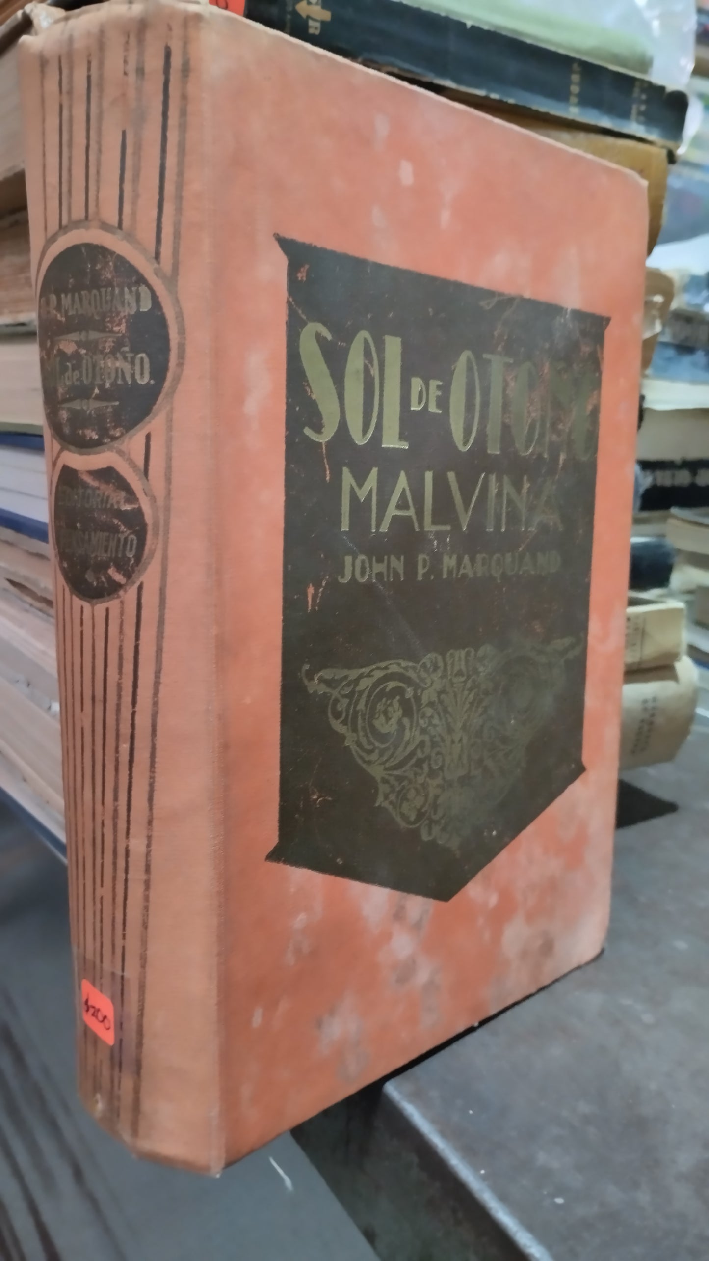 SOL DE OTOÑO POR JOHN P MARQUAND LIBRO ANTIGUO ALDAMA