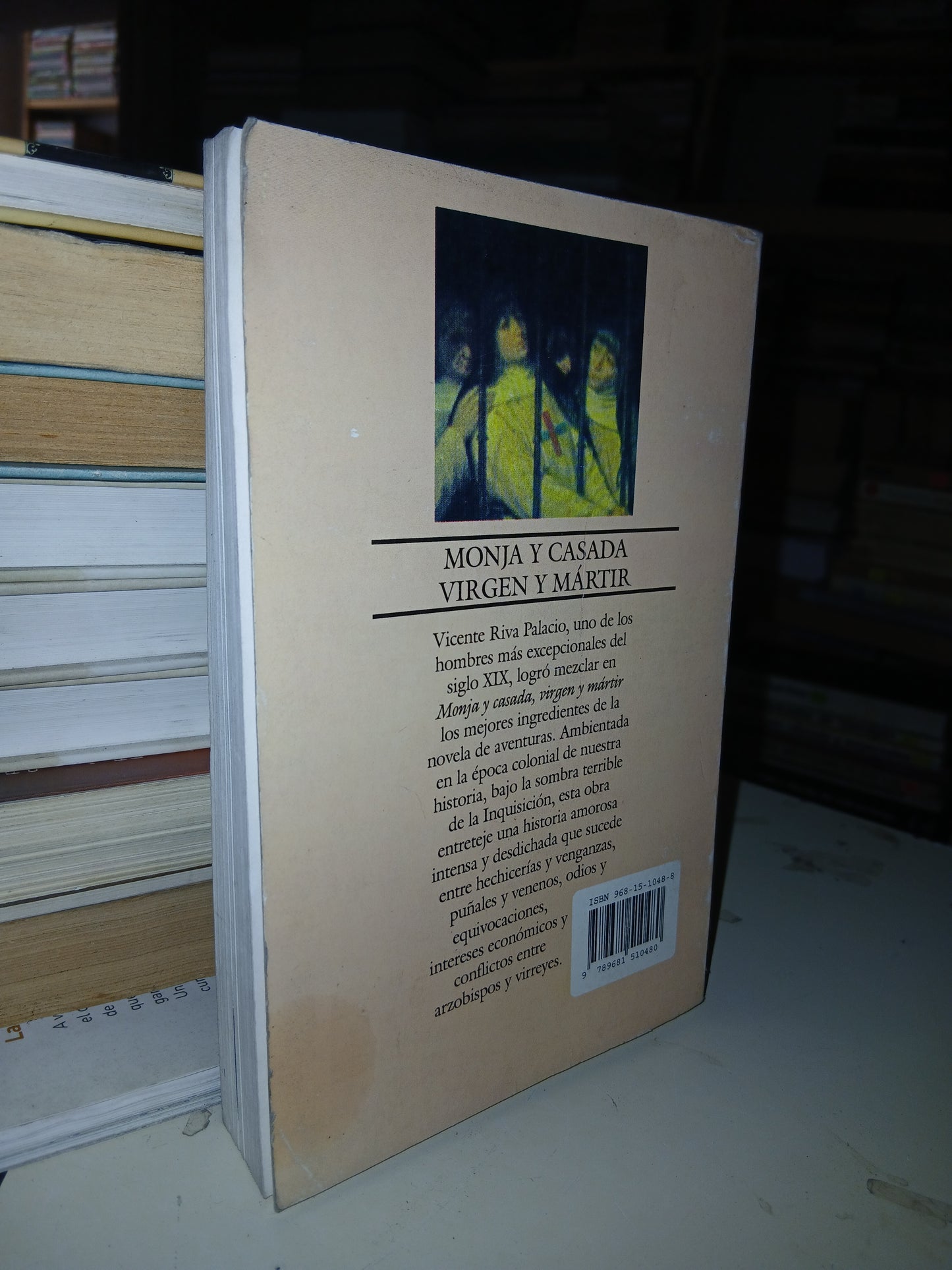 MONJA Y CASADA VIRGEN Y MÁRTIR POR VICENTE RIVA PALACIO USADO NOVELA LITERARIO 207