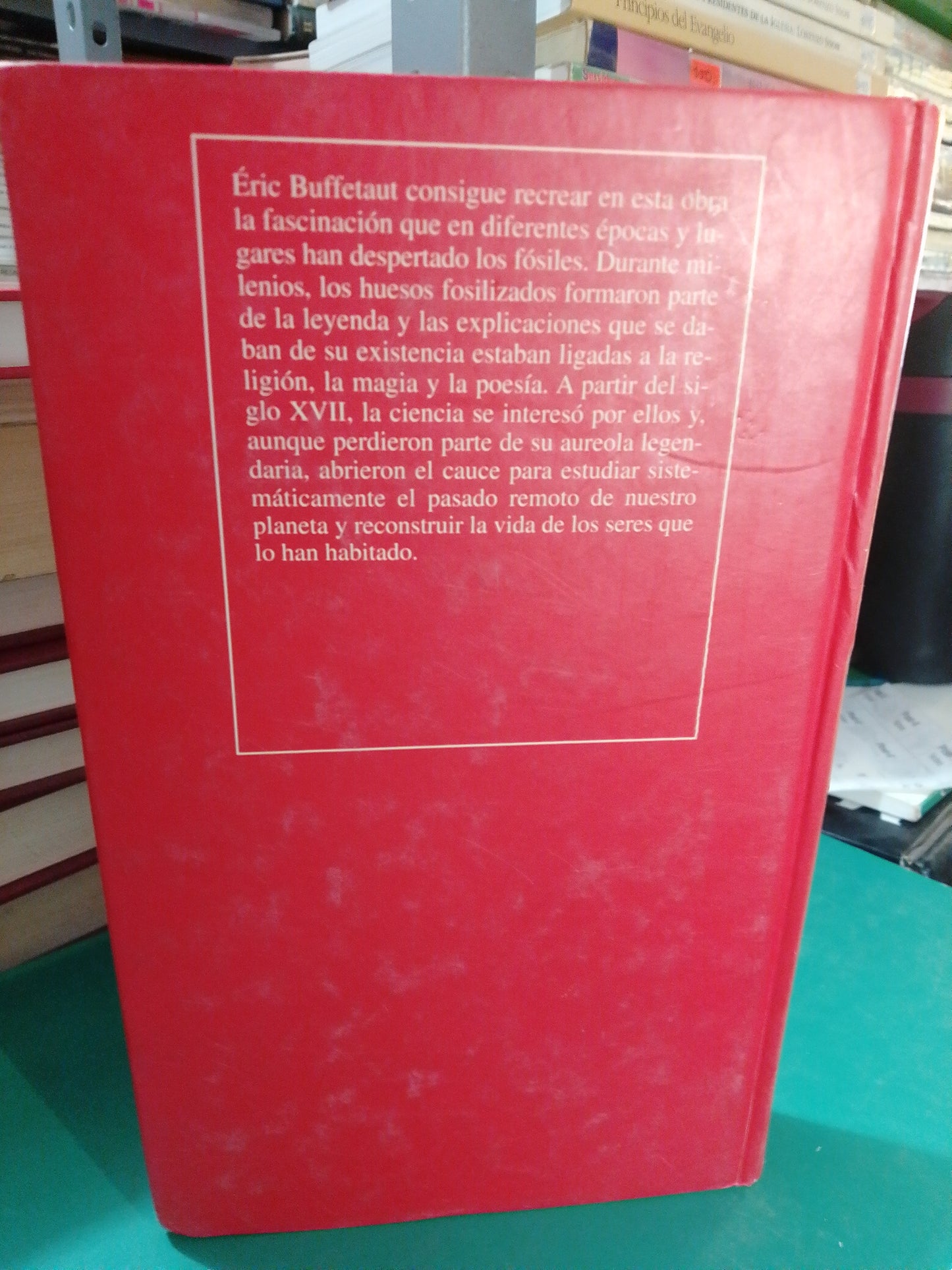FOSILES Y HOMBRES POR ERIC BUFFETAUT USADO NOVELA JUAREZ