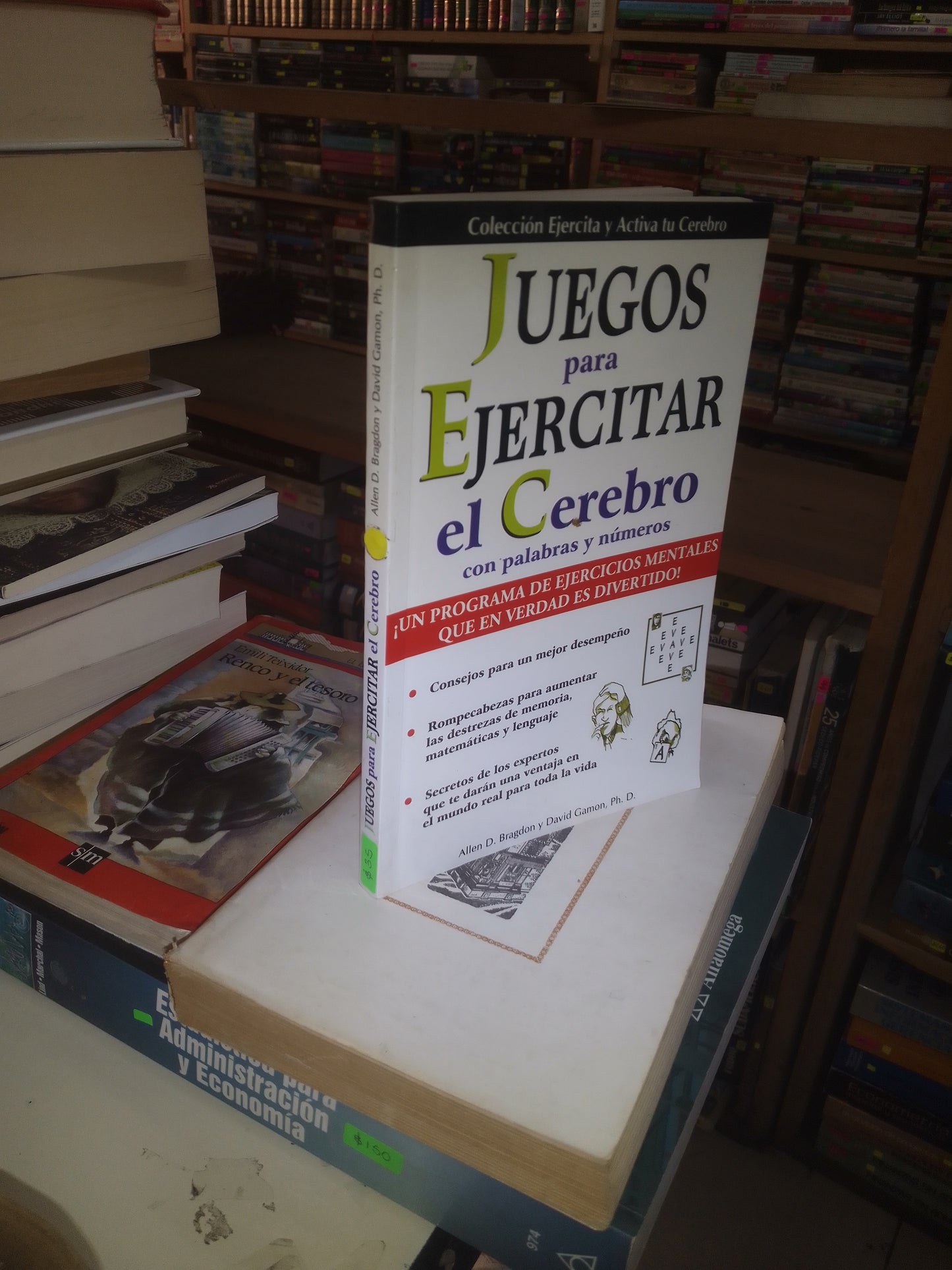 JUEGOS PARA EJERCITAR EL CEREBRO POR ALLEN D. BRAGDON Y DAVID GAMON USADO PSICOLOGÍA LITERARIO 207