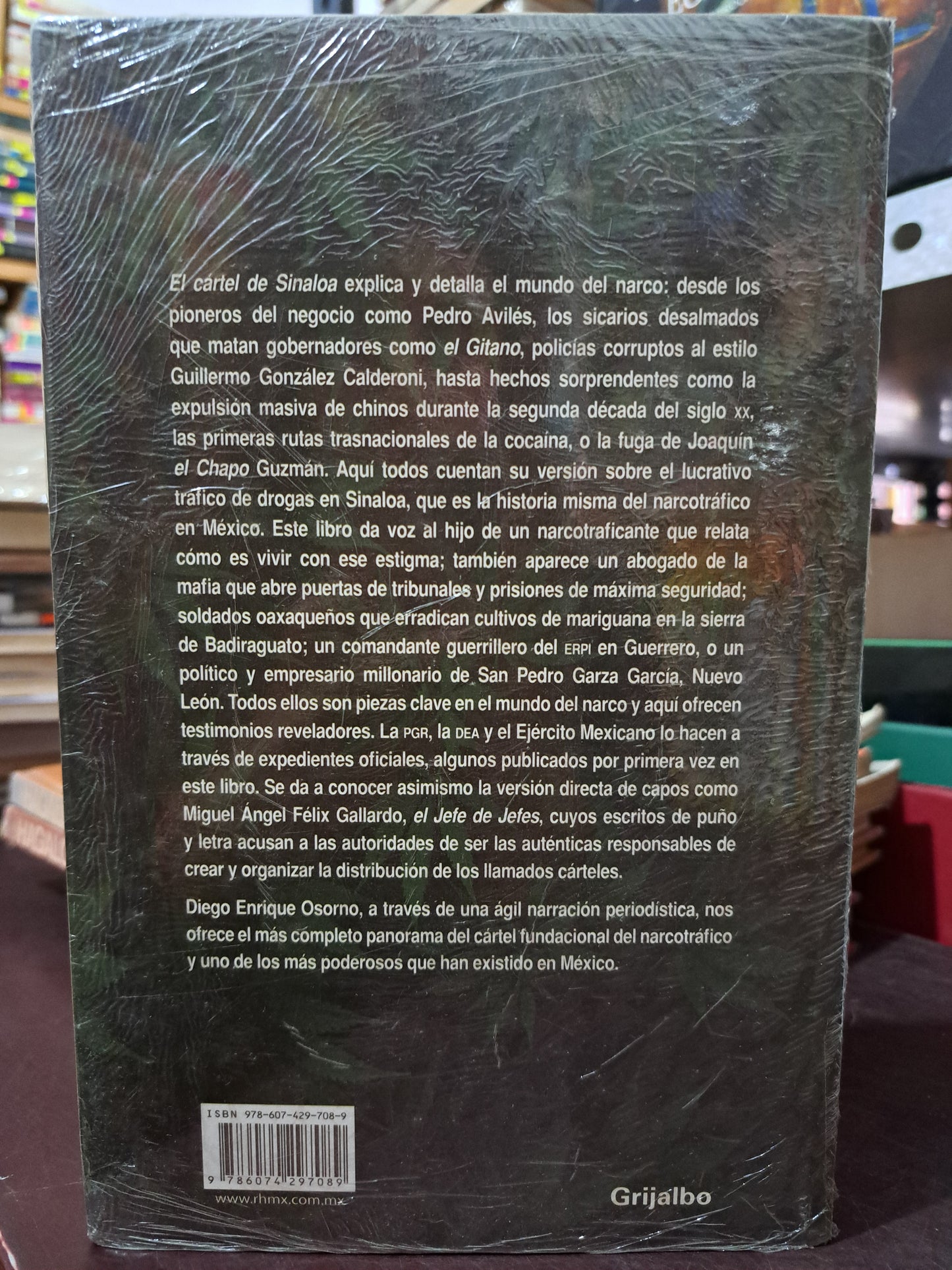 EL CARTEL DE SINALOA DIEGO ENRIQUE OSORNO NUEVO LIBROS NUEVOS LITERARIO 305