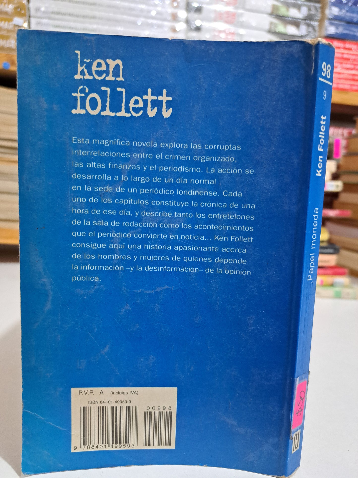 PAPEL MONEDA KEN FOLLETT USADO NOVELA JUÁREZ