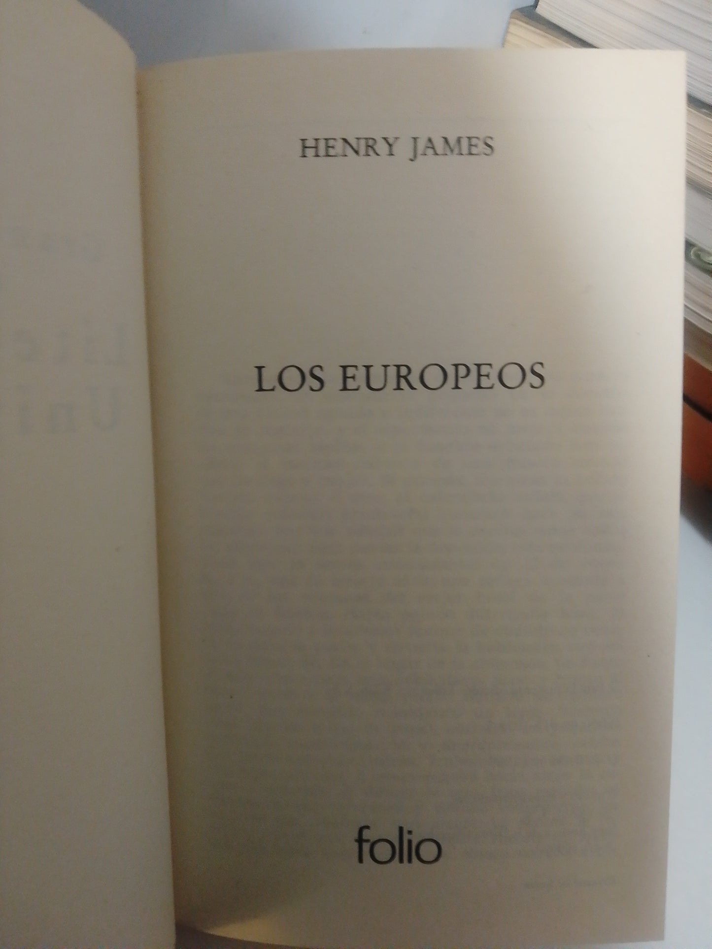 LOS EUROPEOS POR HENRY JAMES USADO NOVELA JUAREZ