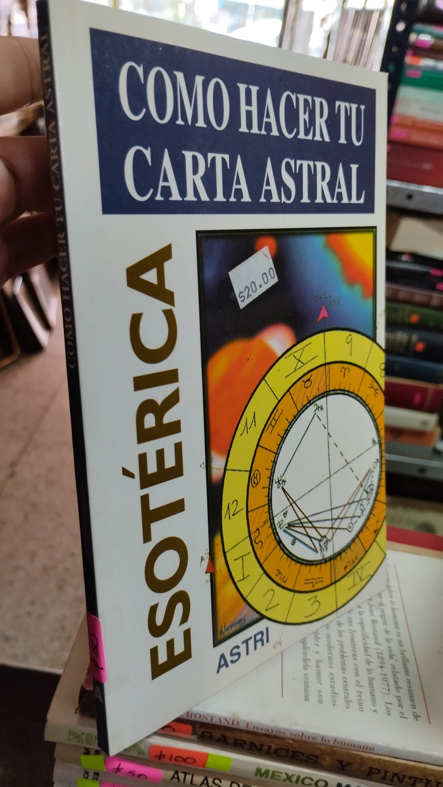 COMO HACER TU CARTA ASTRAL POR MARIA JOSE LLORENS CAMP LIBRO USADO ESOTERISMO ALDAMA
