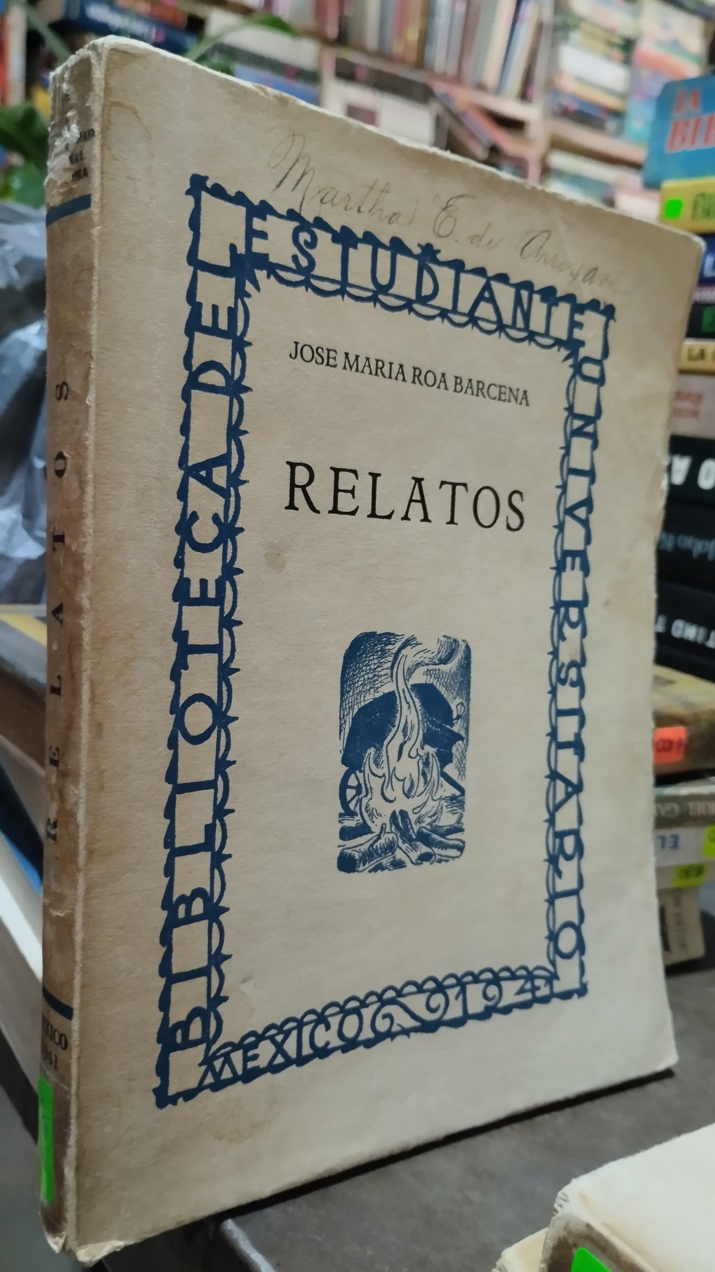 RELATOS POR JOSE MARIA ROA BARCENA LIBRO USADO ANTIGUO ALDAMA