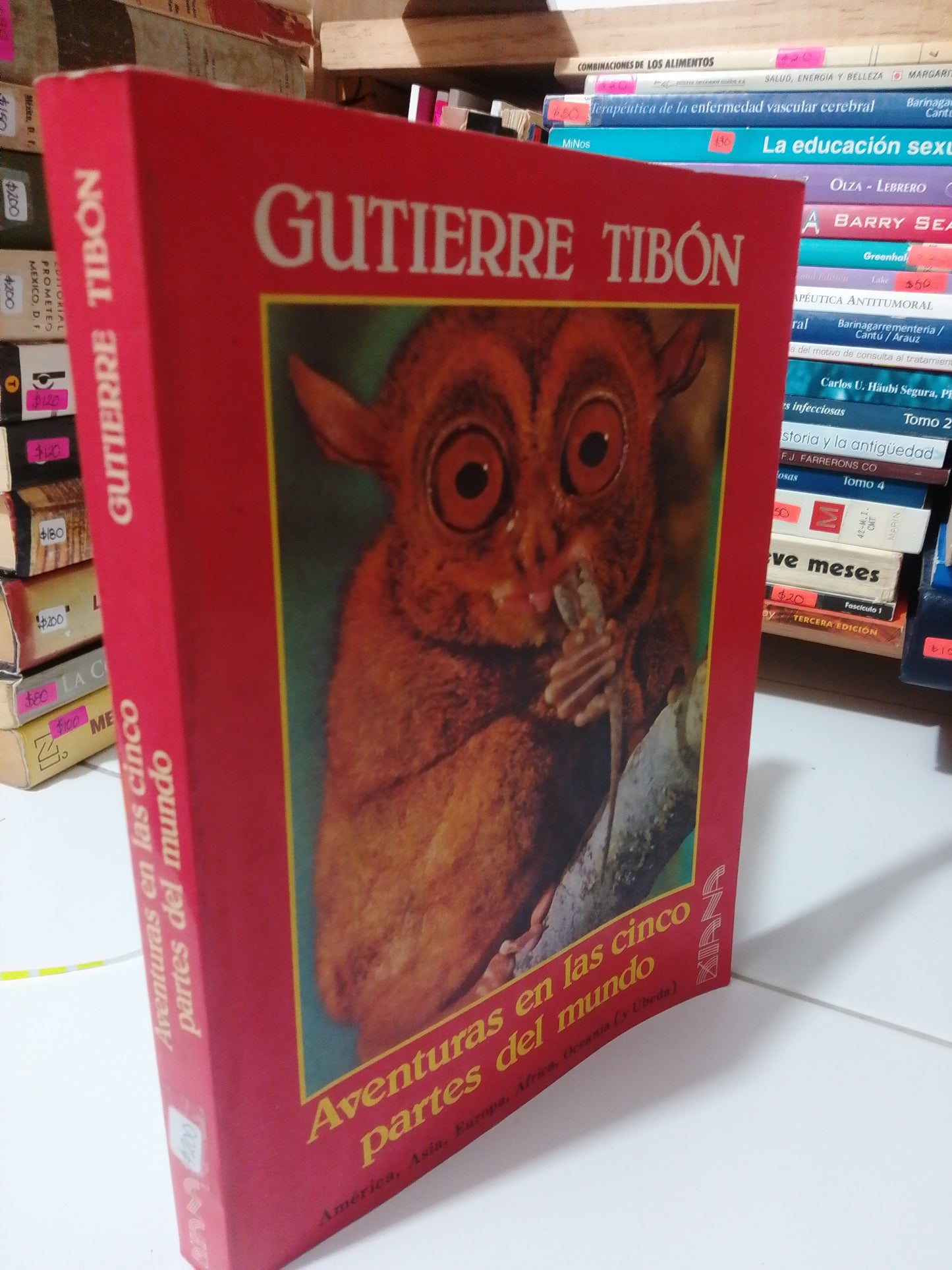 AVENTURAS EN LAS CINCO PARTES DEL MUNDO POR GUTIERRE TIBON USADO NOVELA JUAREZ