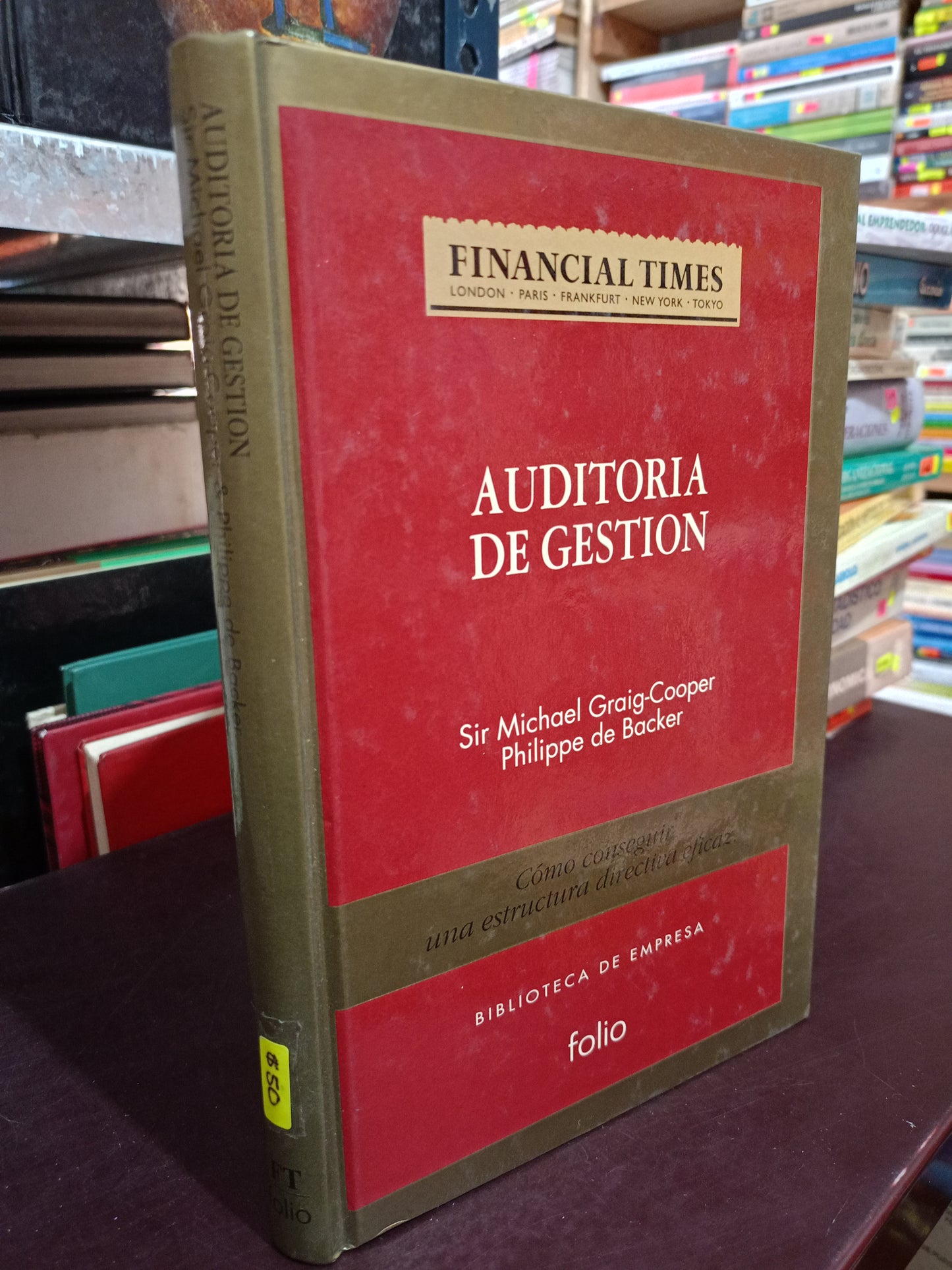 AUDITORIA DE GESTION POR SIR MICHAEL GRAIG COOPER PHILIPPE DE BACKER USADO ADMIN LITERARIO 305