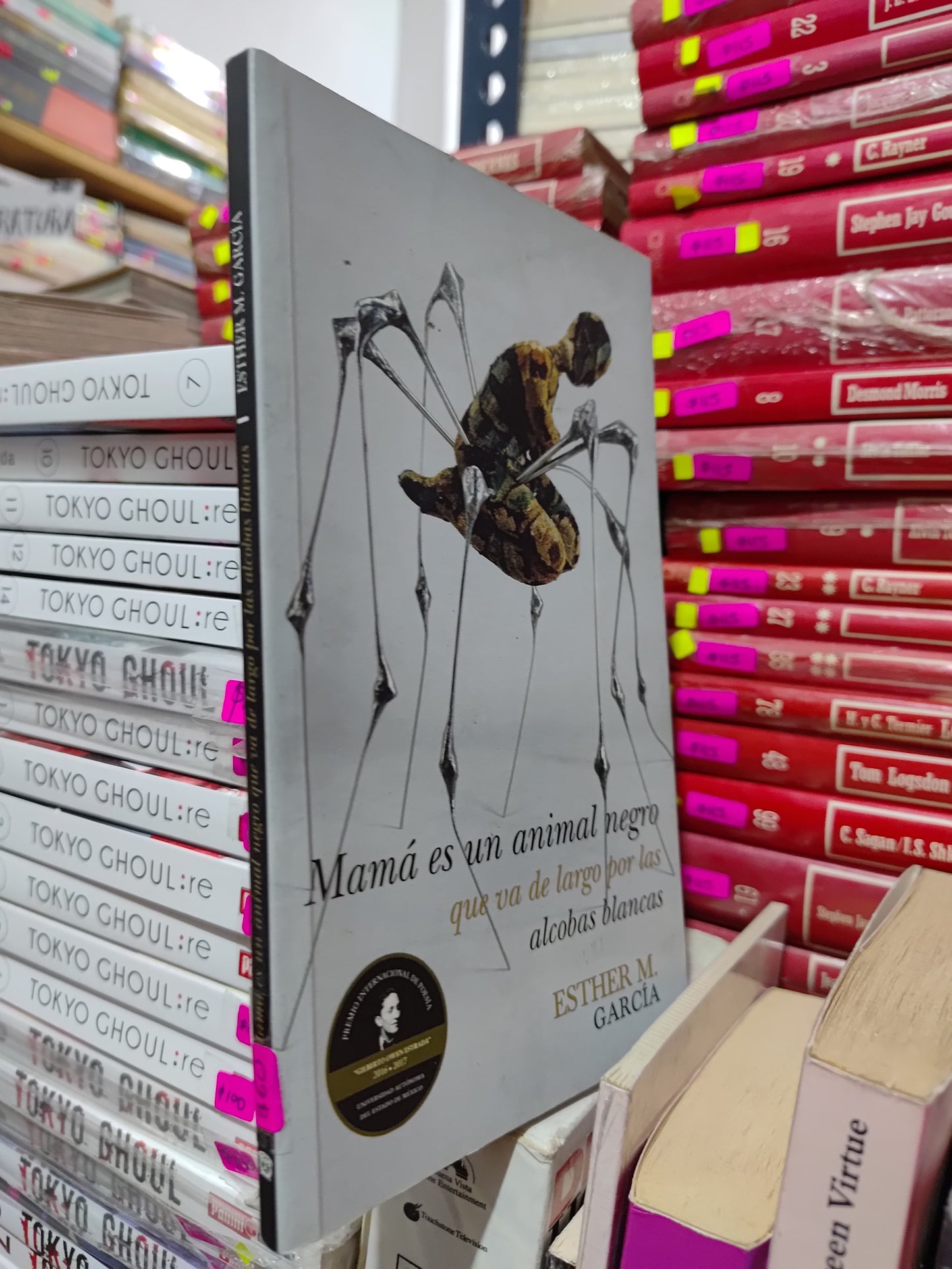 MAMA ES UN ANIMAL NEGRO QUE VA DE LARGO POR LAS ALCOBAS BLANCAS POR ESTHER M. GARCIA USADO NOVELAS LITERARIO 305