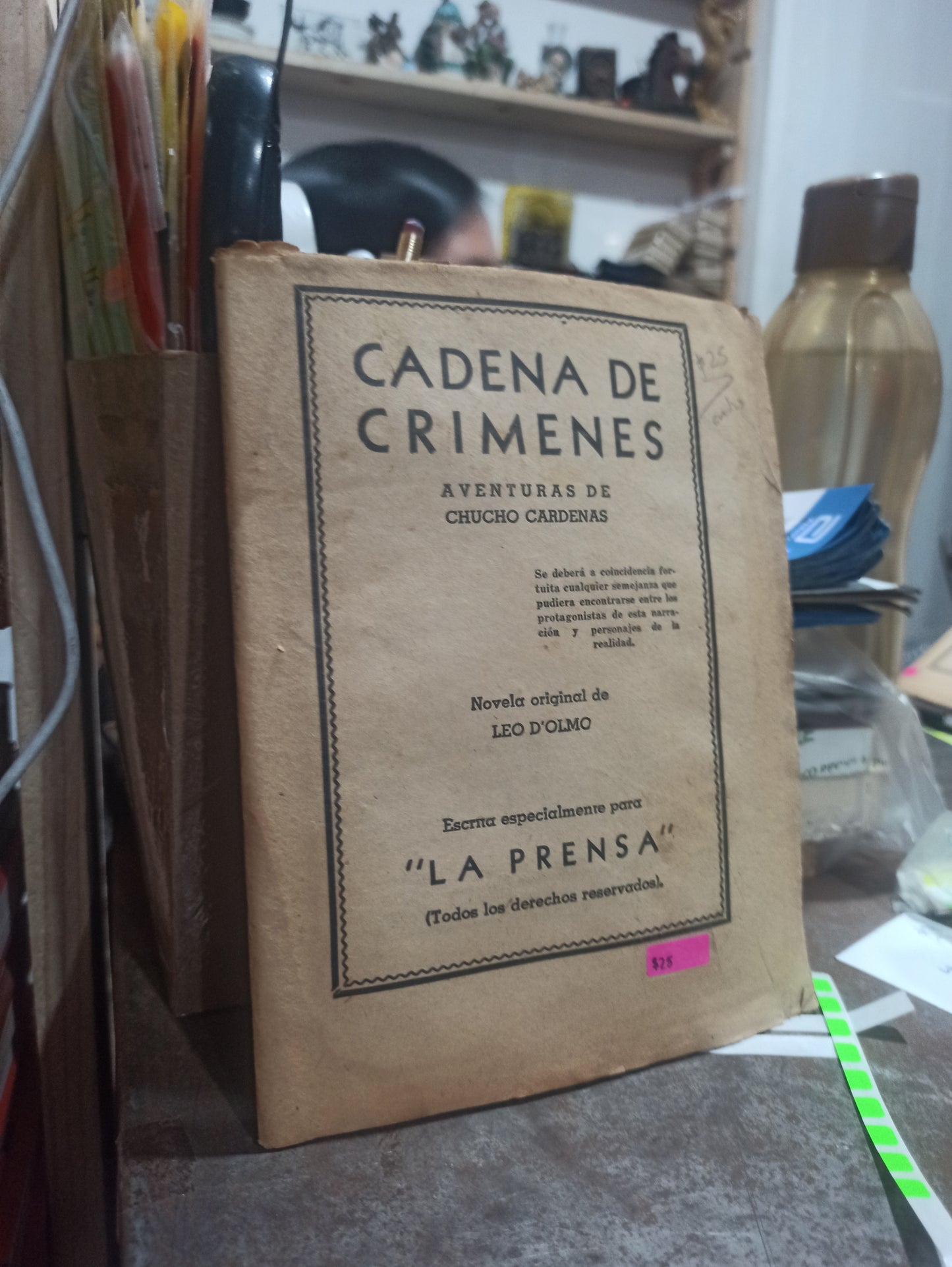 CADENA DE CRÍMENES POR LEO D'OLMO USADO ANTIGUOS ALDAMA