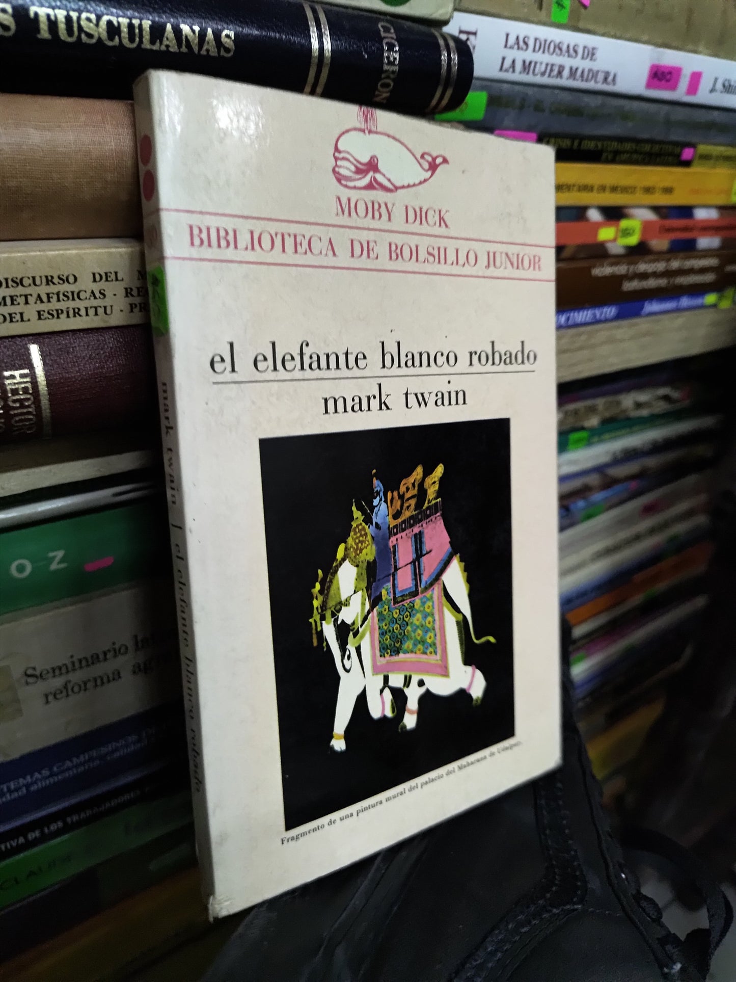 EL ELEFANTE BLANCO ROBADO POR MARK TWAIN USADO NOVELAS LITERARIO 207