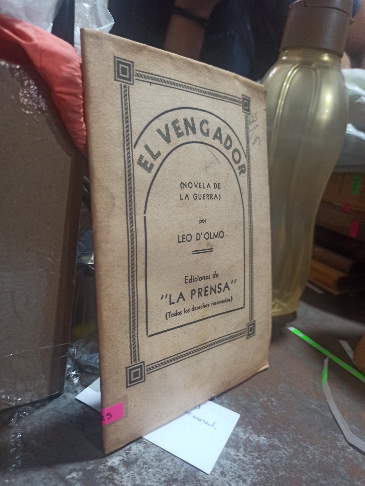 EL VENGADOR POR LEO D'OLMO USADO ANTIGUOS ALDAMA