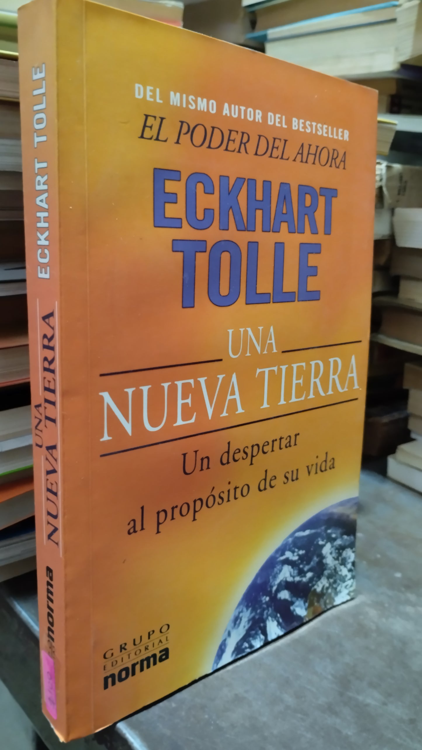 UNA NUEVA TIERRA POR ECKHART TOLLE LIBRO USADO SUPERACION PERSONAL ALDAMA