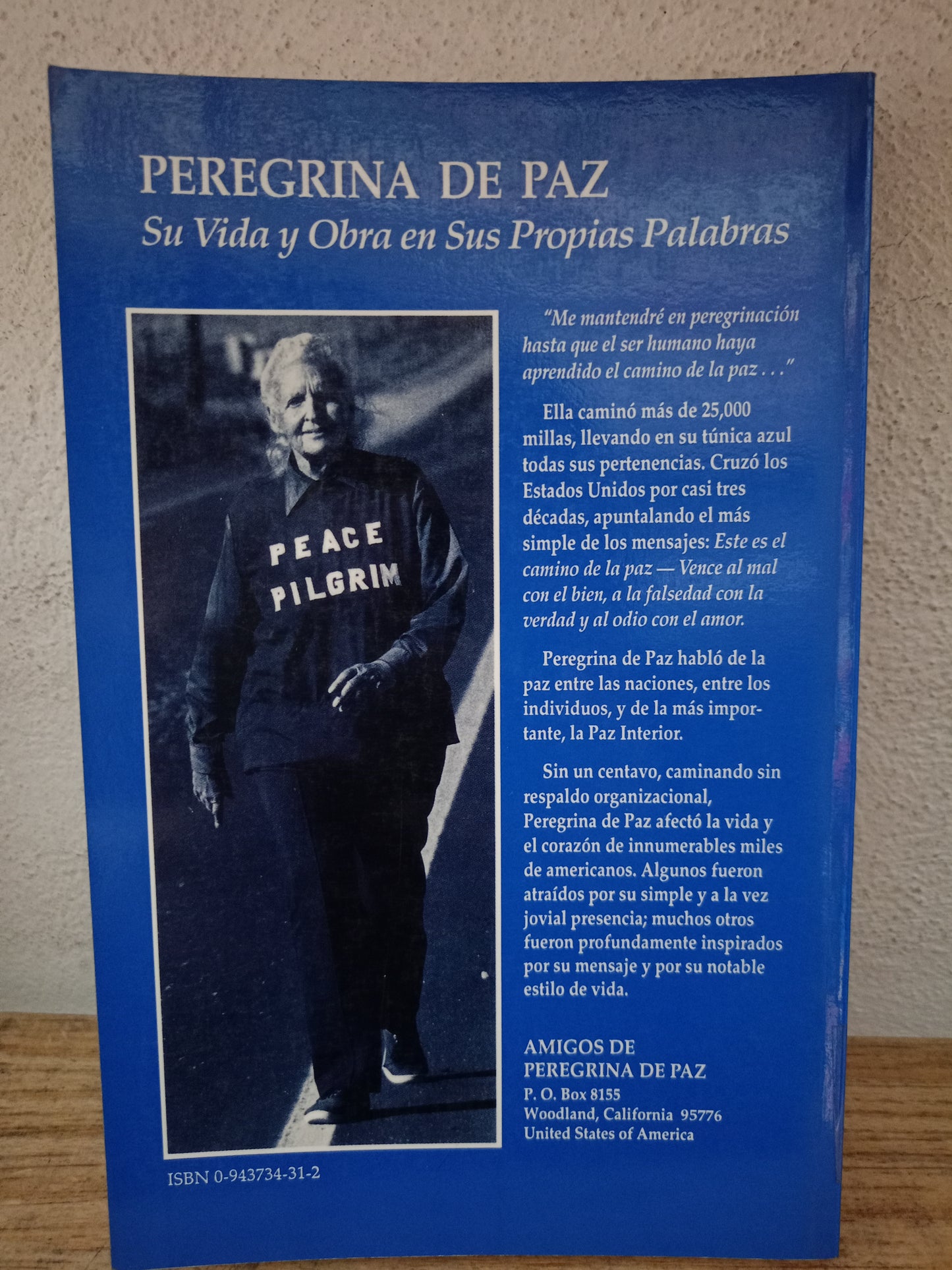 PEREGRINA DE PAZ SU VIDA Y OBRA EN SUS PROPIAS PALABRAS USADO NOVELA LITERARIO 305