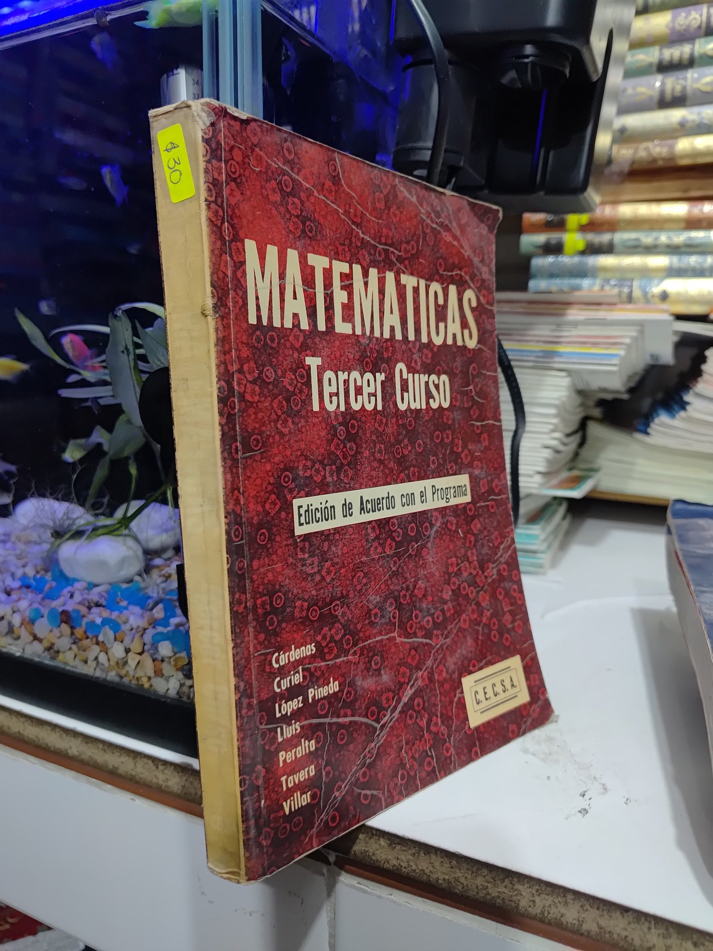 MATEMARICASTERCER CURSO POR VARIOS AUTORES USADO MATEMÁTICAS JUAREZ
